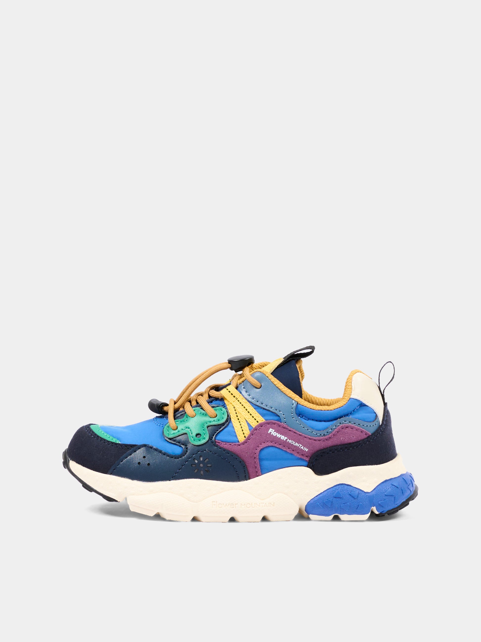 Sneakers multicolor per bambino,Flower Mountain,001 2015497 21 1B10