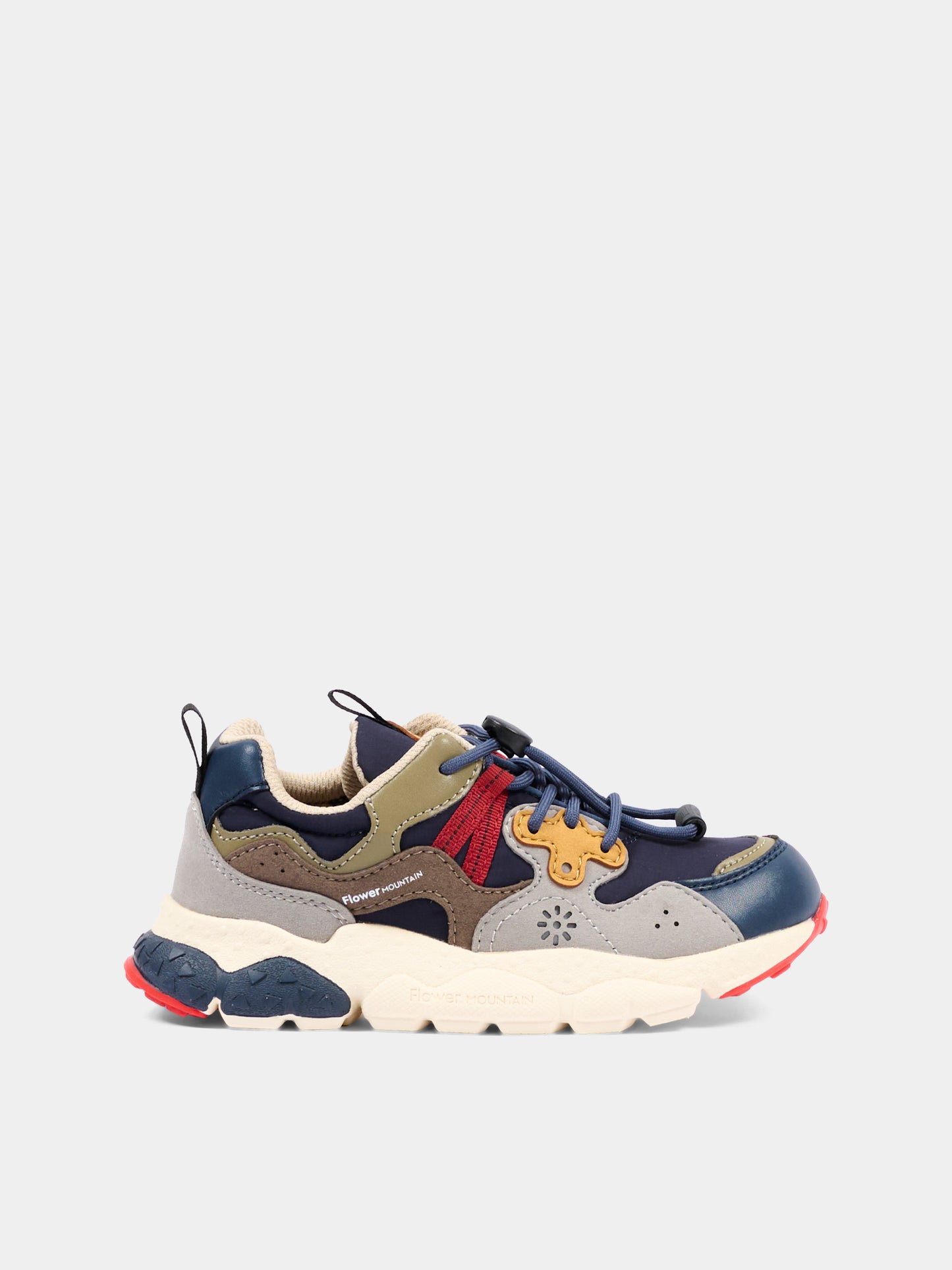 Sneakers multicolor per bambino,Flower Mountain,001 2015497 21 1C71