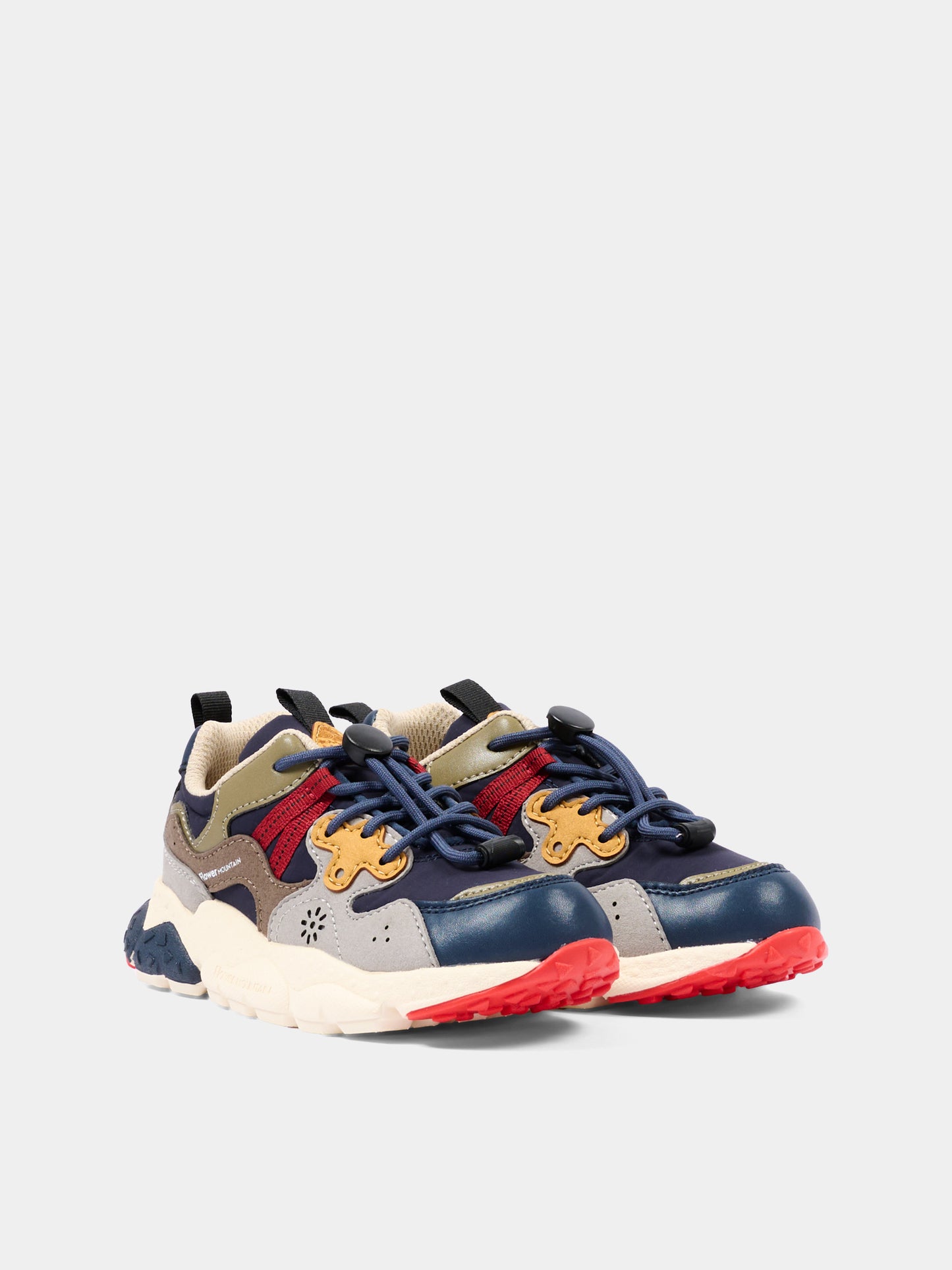 Sneakers multicolor per bambino,Flower Mountain,001 2015497 21 1C71