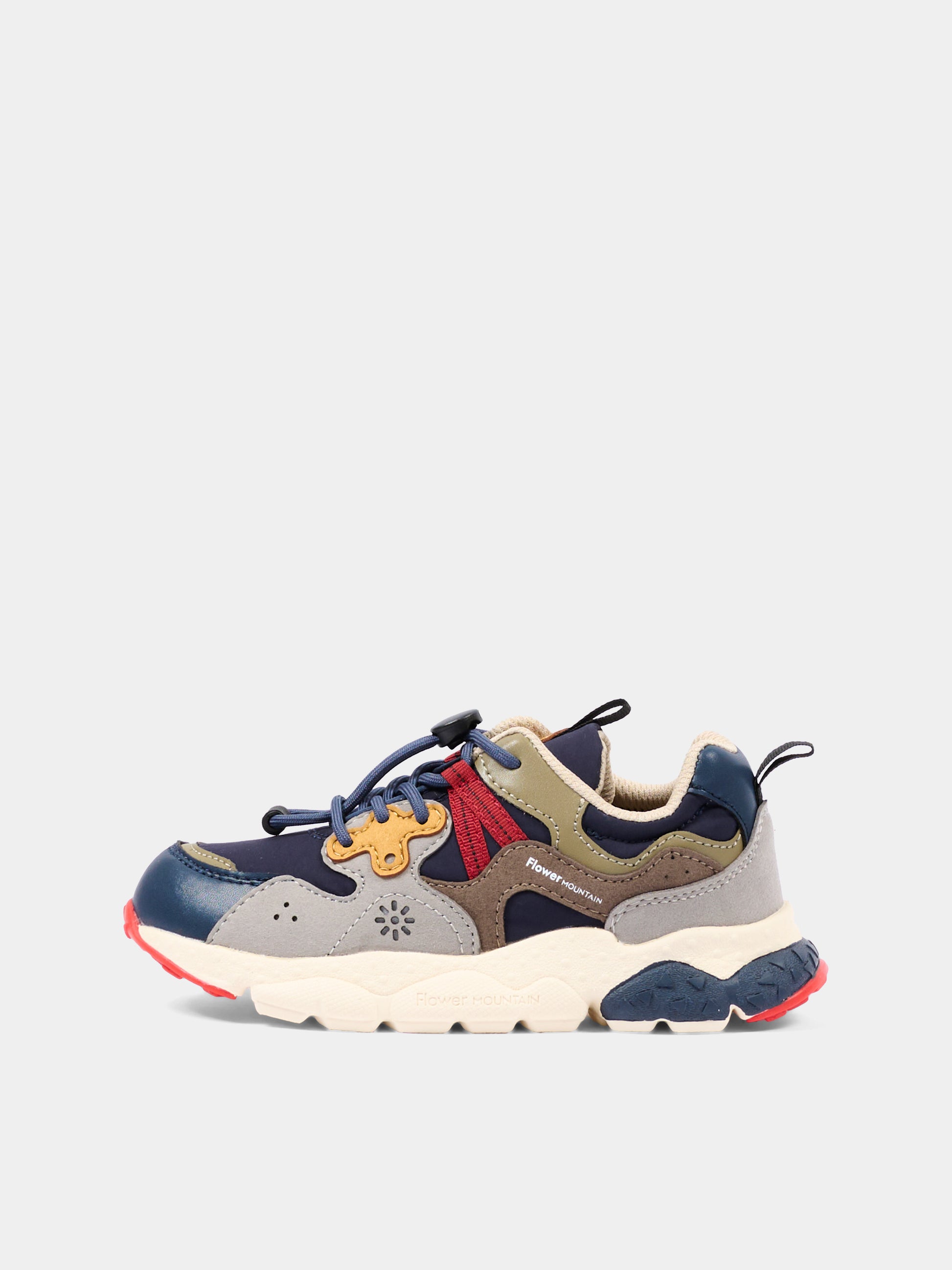 Sneakers multicolor per bambino,Flower Mountain,001 2015497 21 1C71