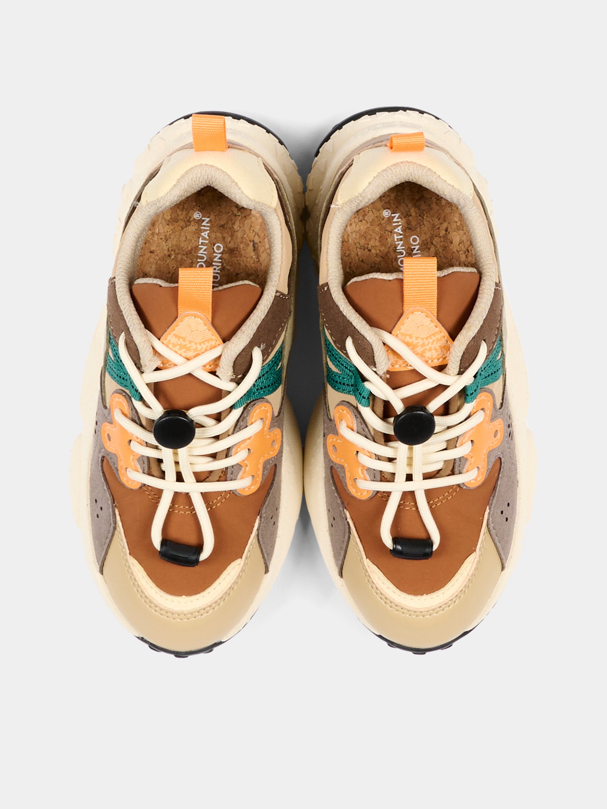 Sneakers multicolor per bambino,Flower Mountain,001 2015497 21 1E87