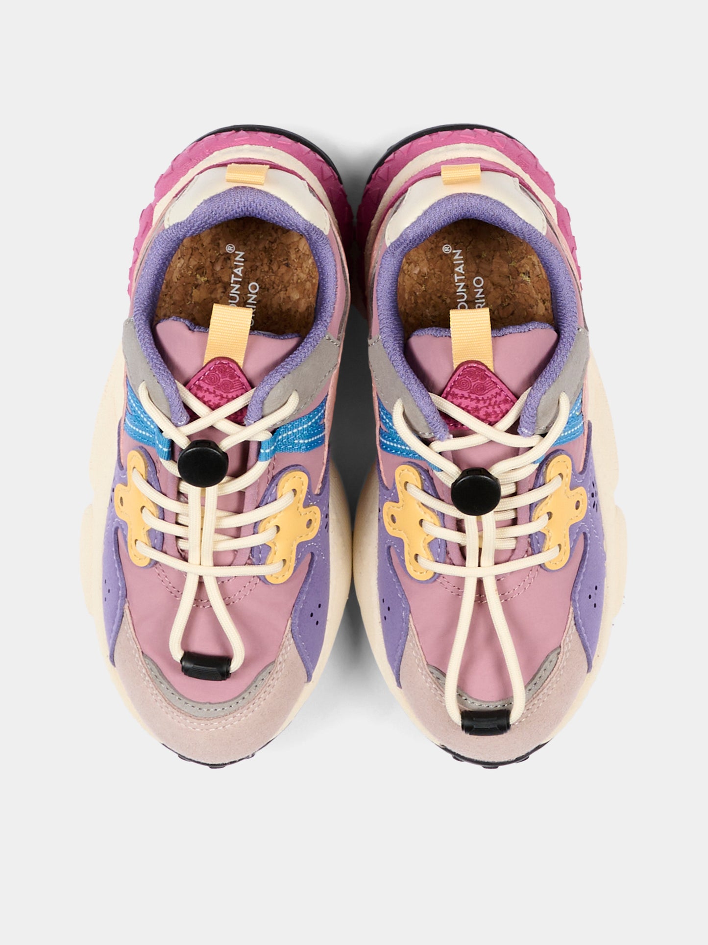 Sneakers multicolor per bambina,Flower Mountain,001 2015497 21 1M67