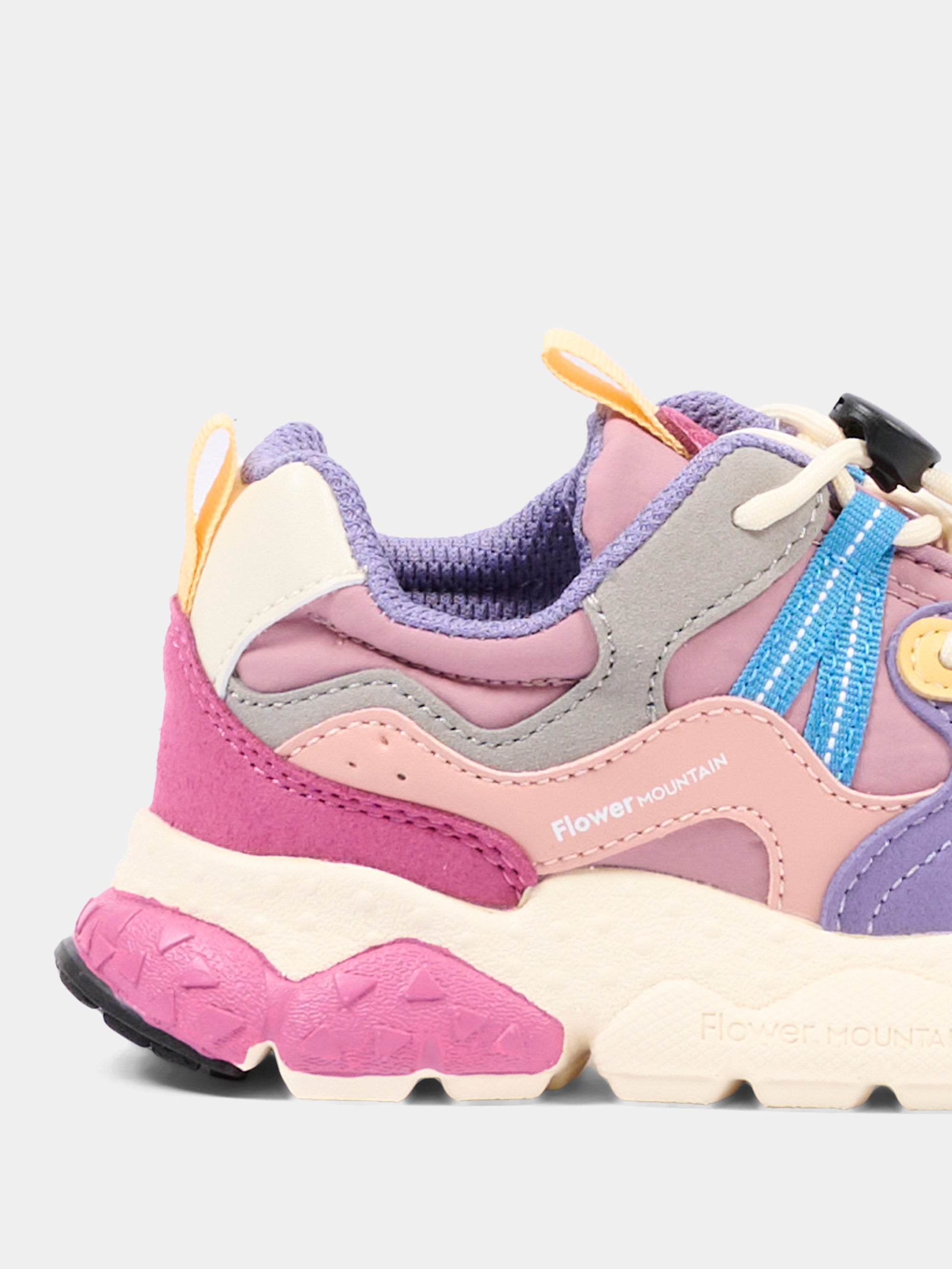 Sneakers multicolor per bambina,Flower Mountain,001 2015497 21 1M67
