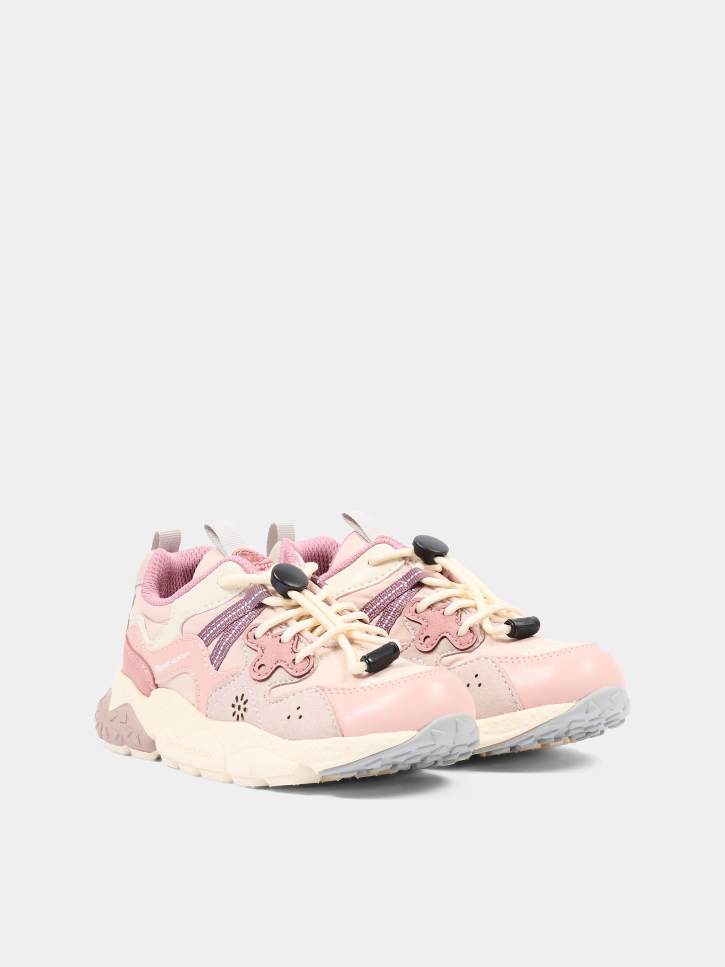 Sneakers rosa per bambina,Flower Mountain,001 2015497 21 2M20