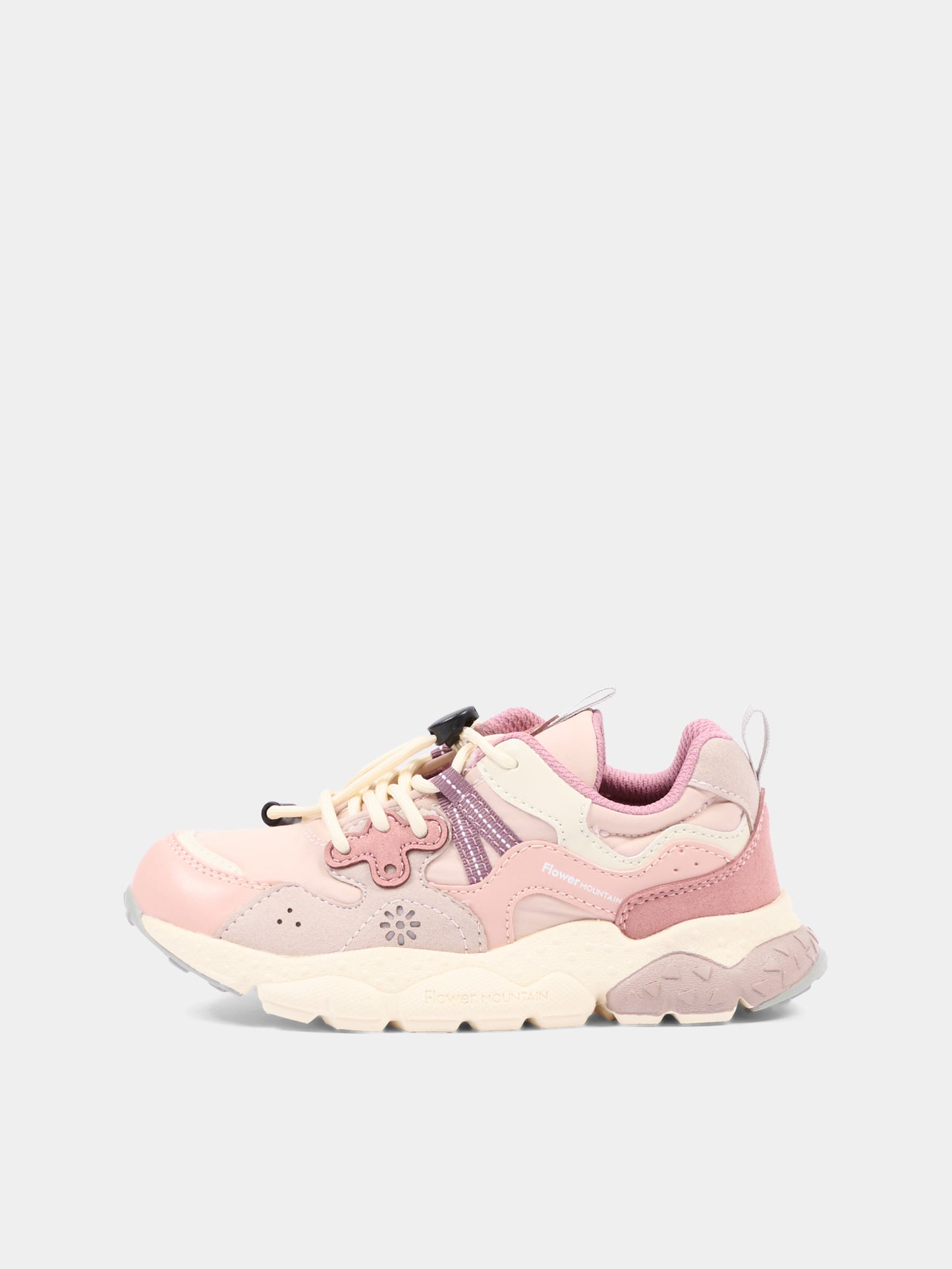 Sneakers rosa per bambina,Flower Mountain,001 2015497 21 2M20