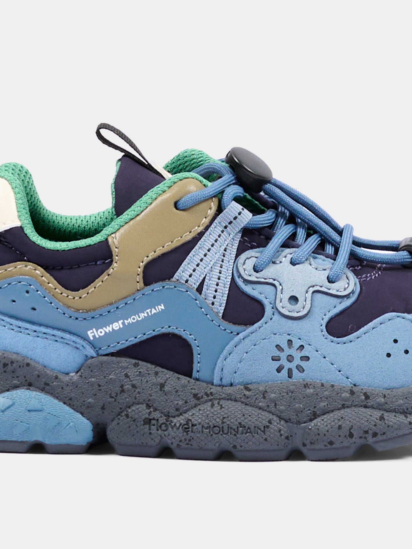 Sneakers azzurre per bambino,Flower Mountain,001 2015497 22 3C67