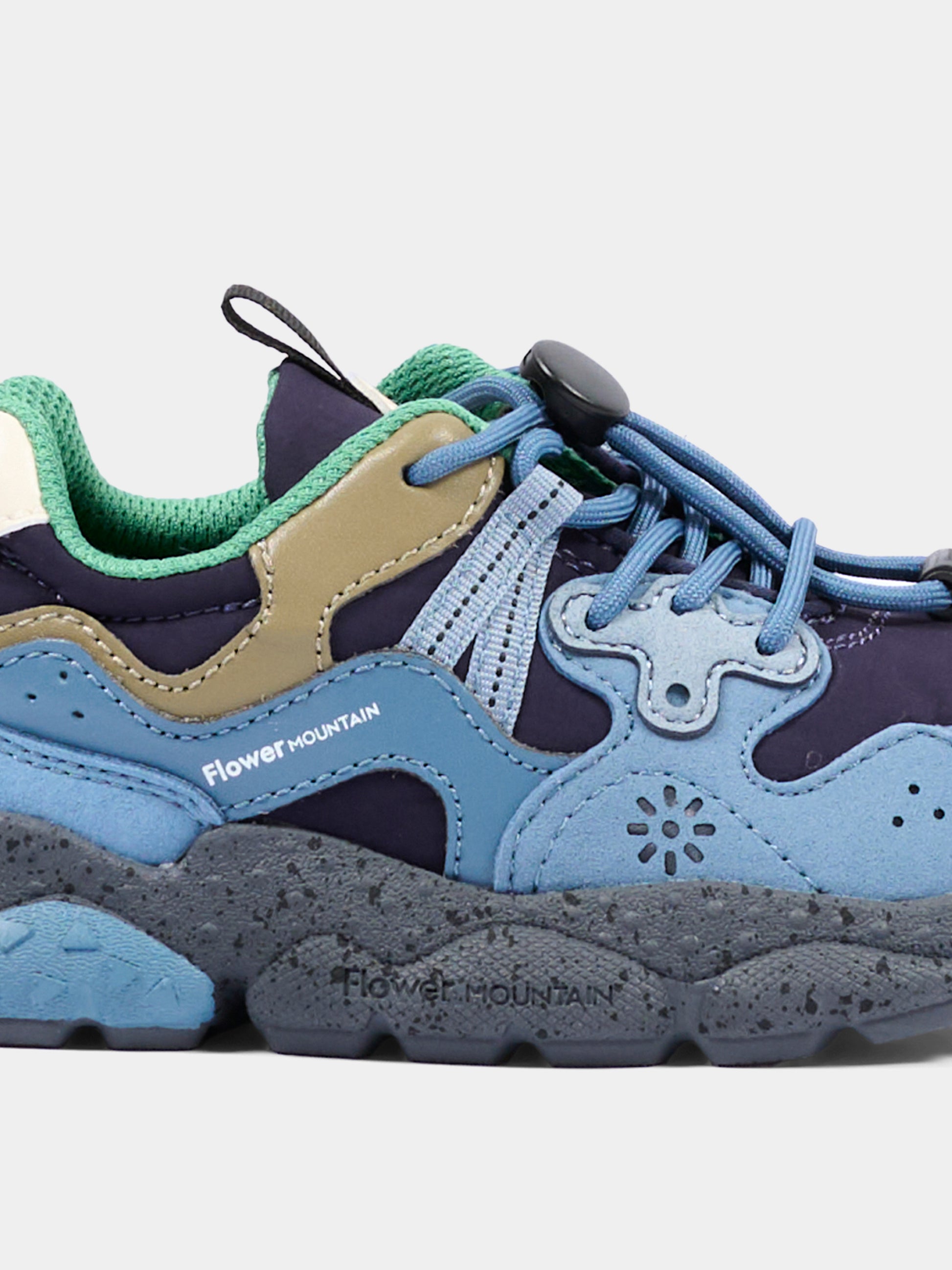 Sneakers azzurre per bambino,Flower Mountain,001 2015497 22 3C67