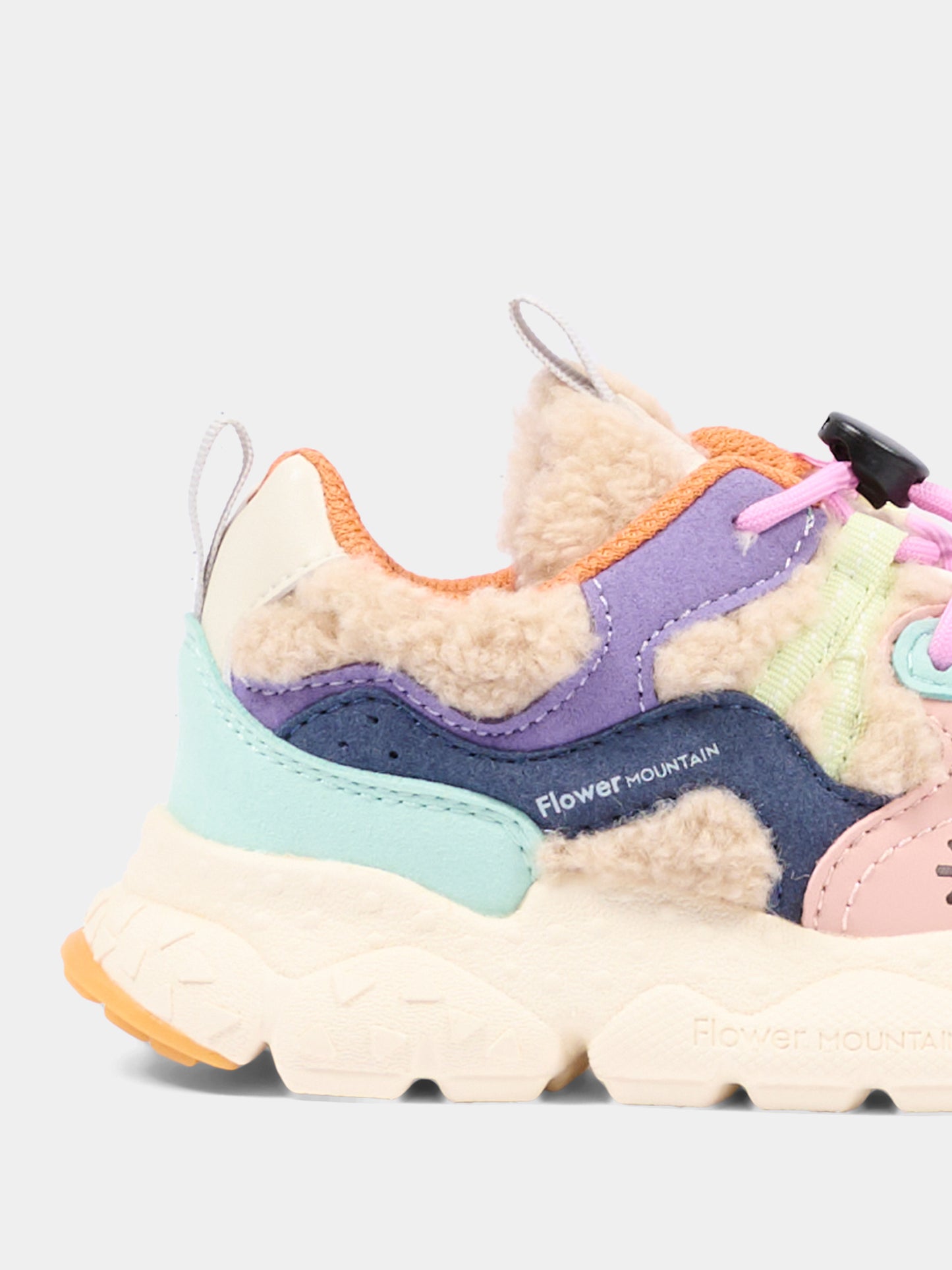 Sneakers multicolor per bambina,Flower Mountain,001 2015497 49 3D21