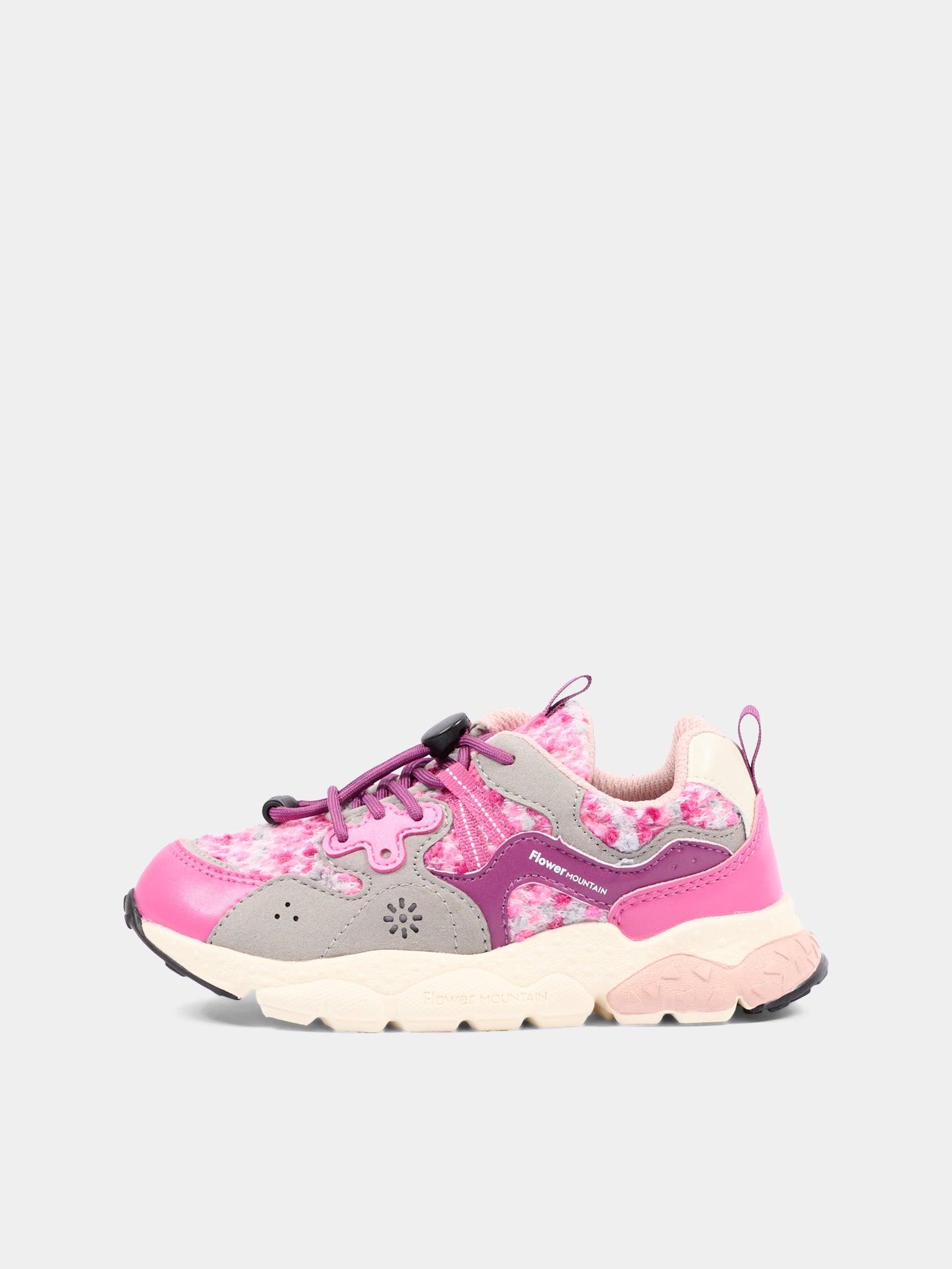 Sneakers rosa per bambina,Flower Mountain,001 2015497 50 1L46