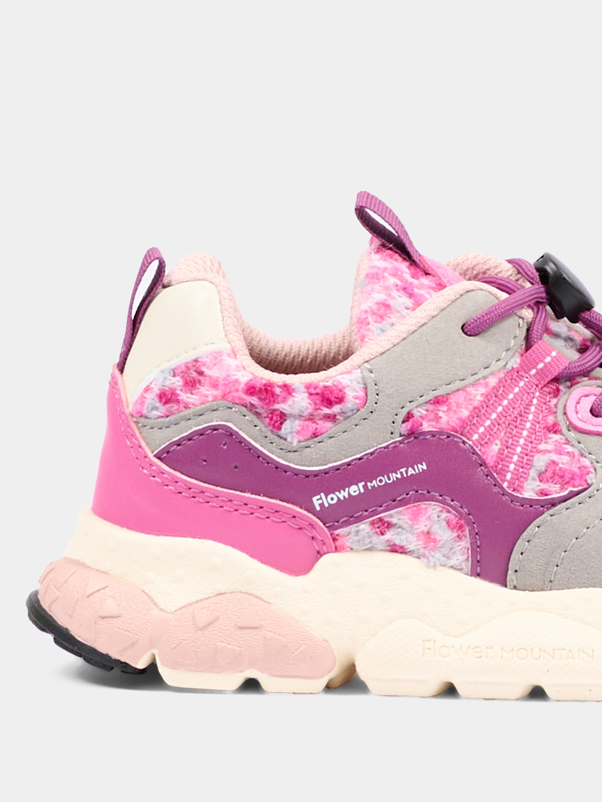 Sneakers rosa per bambina,Flower Mountain,001 2015497 50 1L46