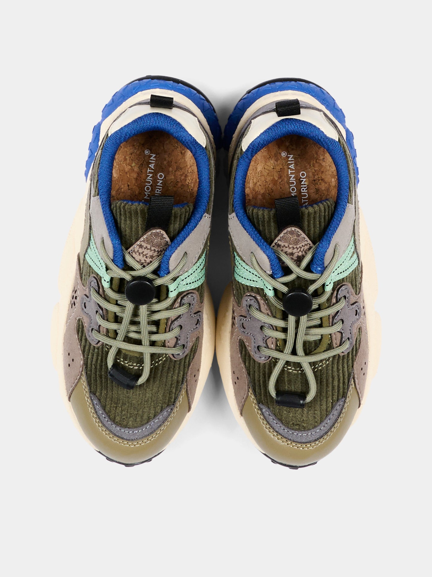 Sneakers multicolor per bambino,Flower Mountain,001 2015497 51 3F49