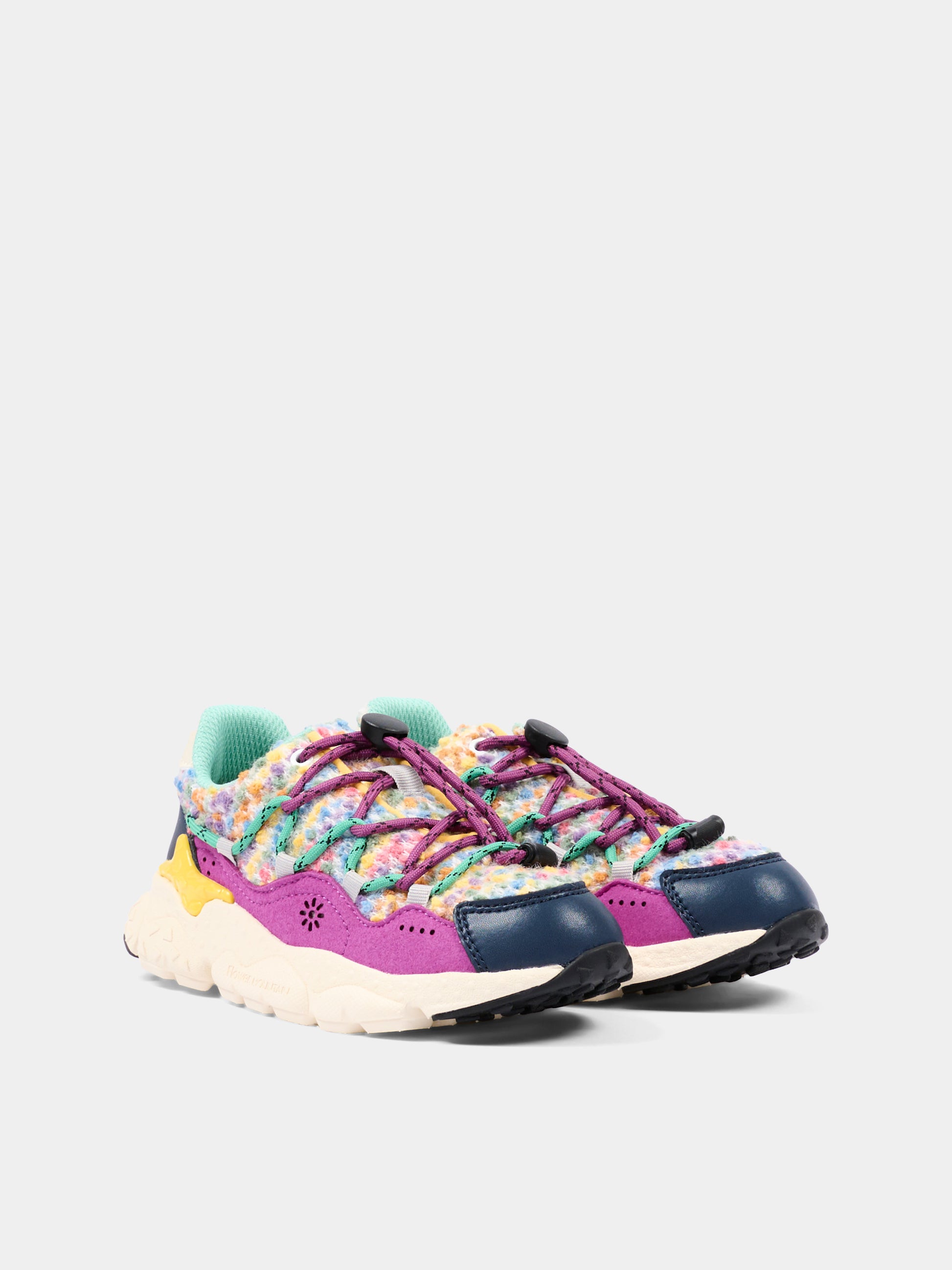 Sneakers multicolor per bambina,Flower Mountain,001 2015499 37 1C23