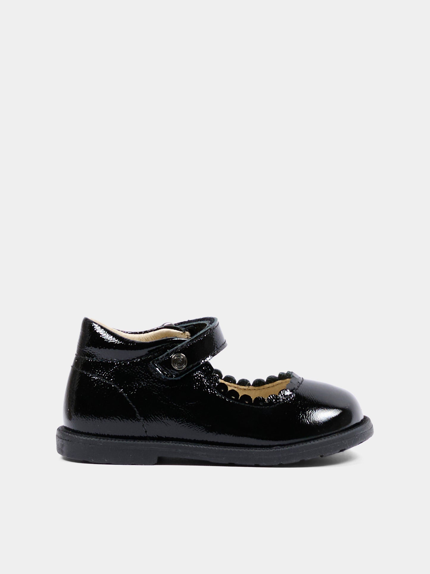 Ballerine nere per neonata lucide,Falcotto,001 2019578 02 0A01