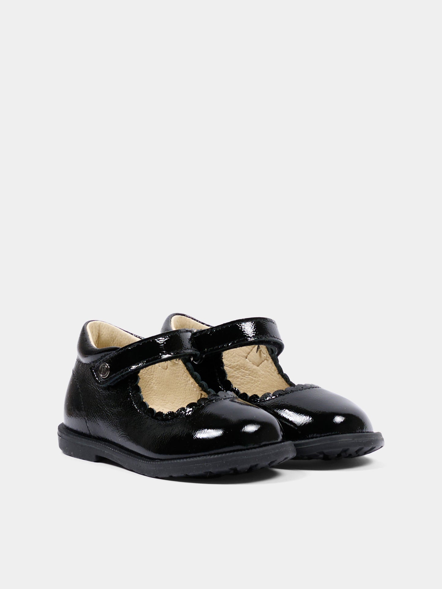 Ballerine nere per neonata lucide,Falcotto,001 2019578 02 0A01