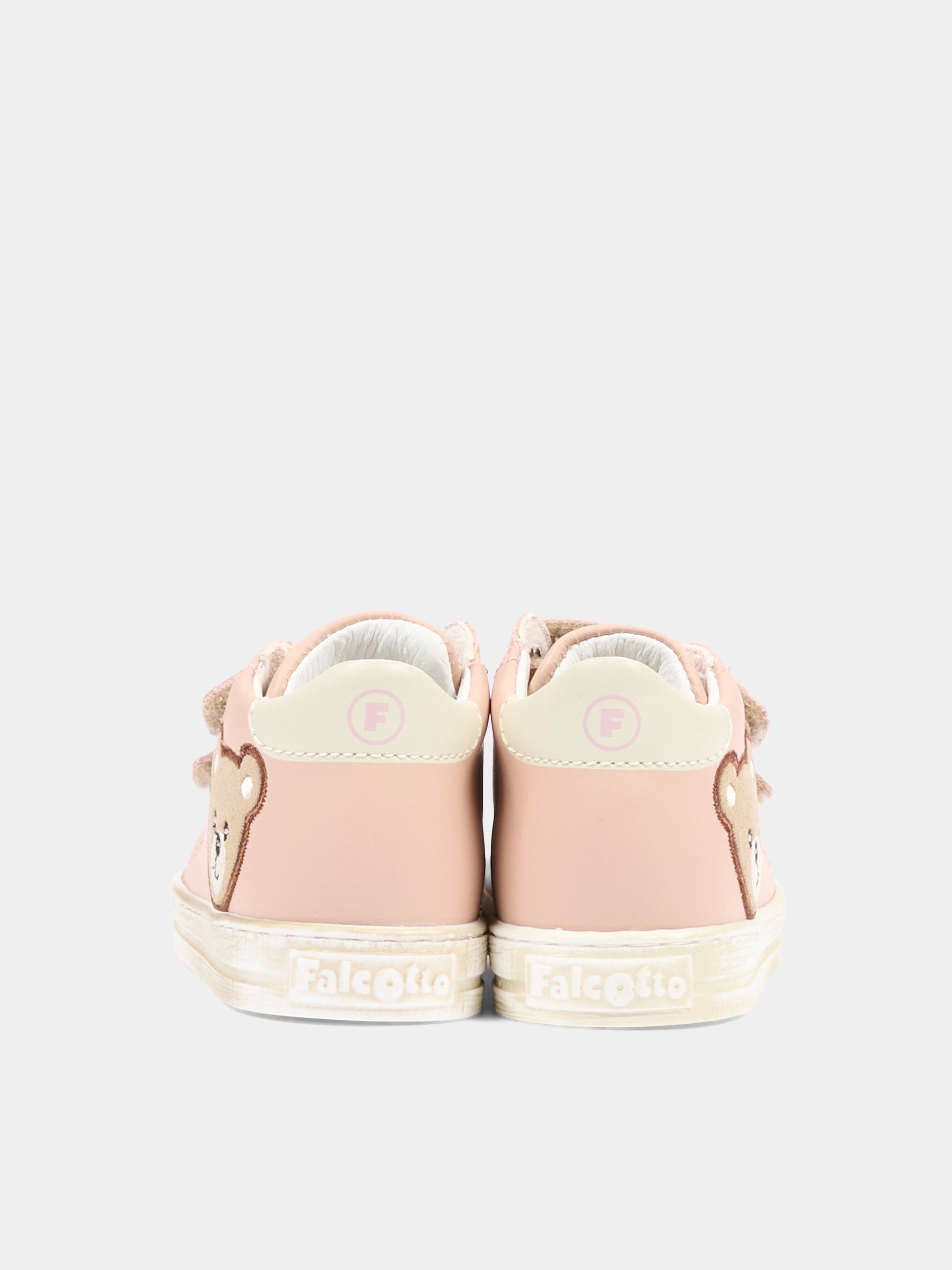 Sneakers rosa per neonata con orsetto,Falcotto,001 2020202 01 0M04