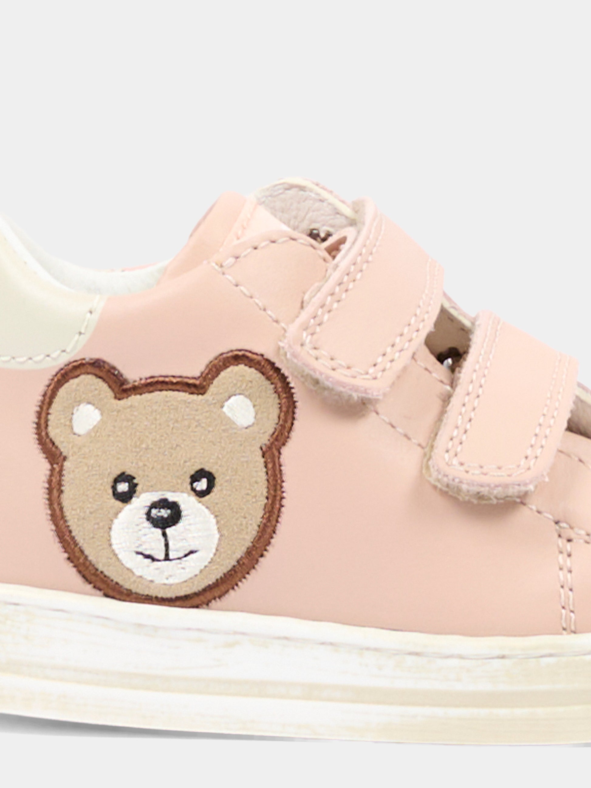 Sneakers rosa per neonata con orsetto,Falcotto,001 2020202 01 0M04