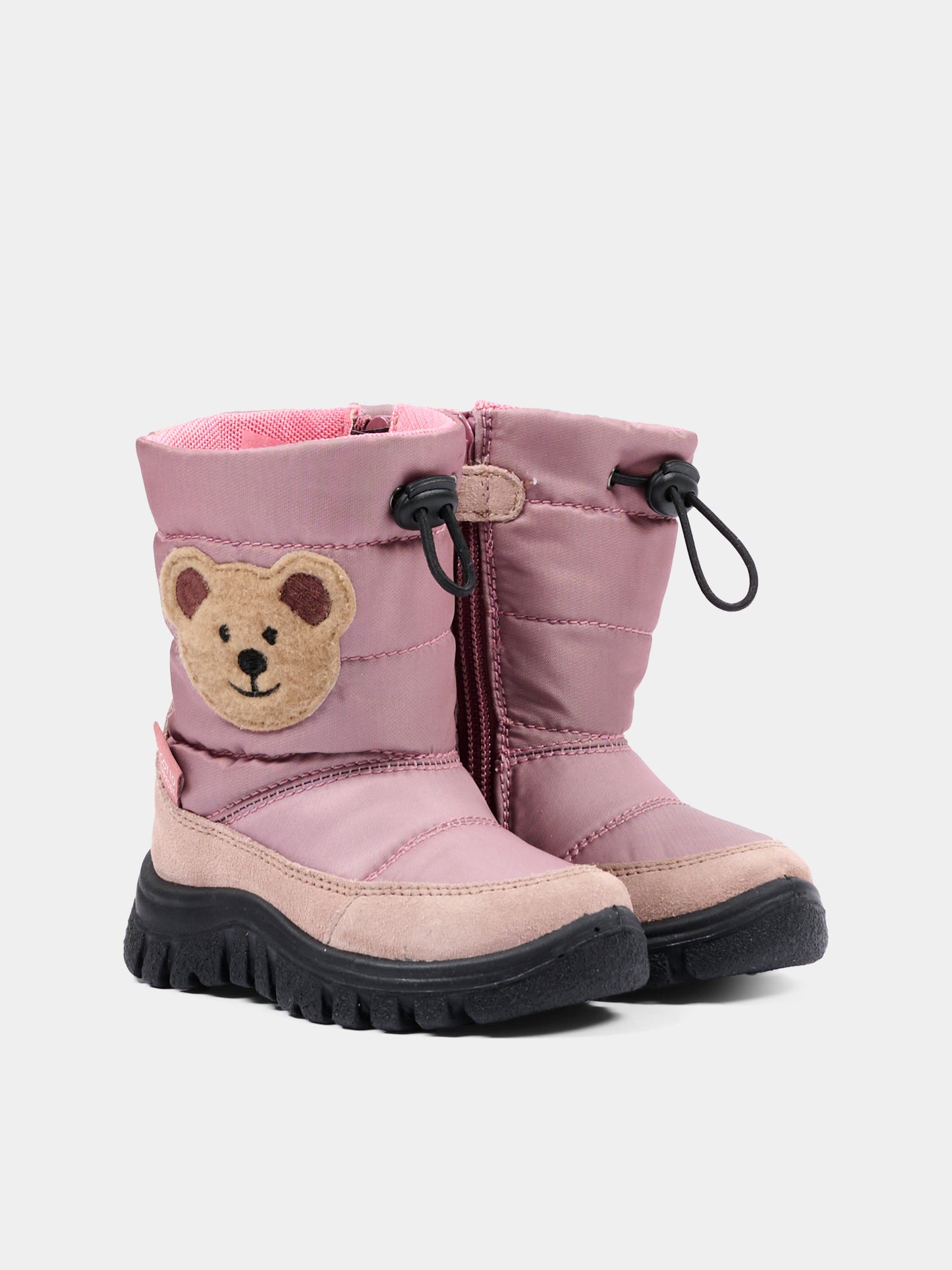 Stivali da neve rosa per neonata con orsetto,Falcotto,001 3001596 01 0M01
