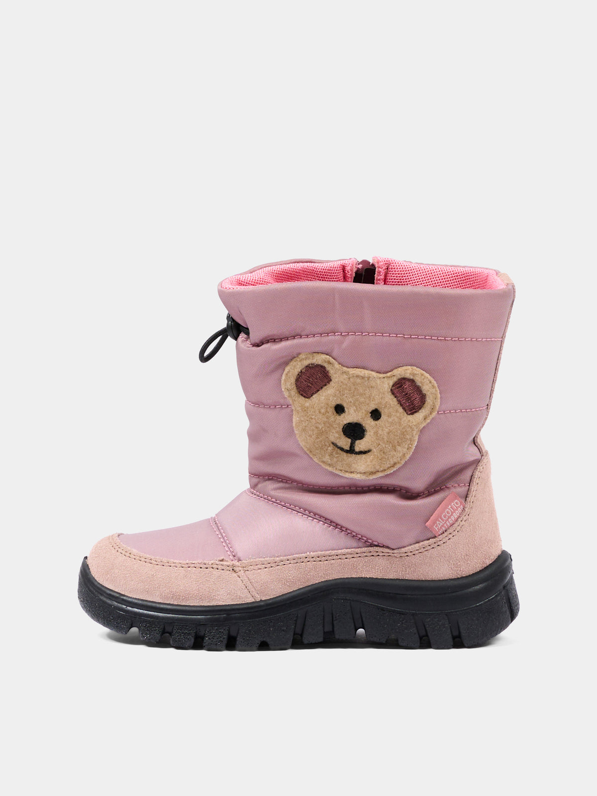 Stivali da neve rosa per bambini con orsetto,Falcotto,001 3001596 01 0M01