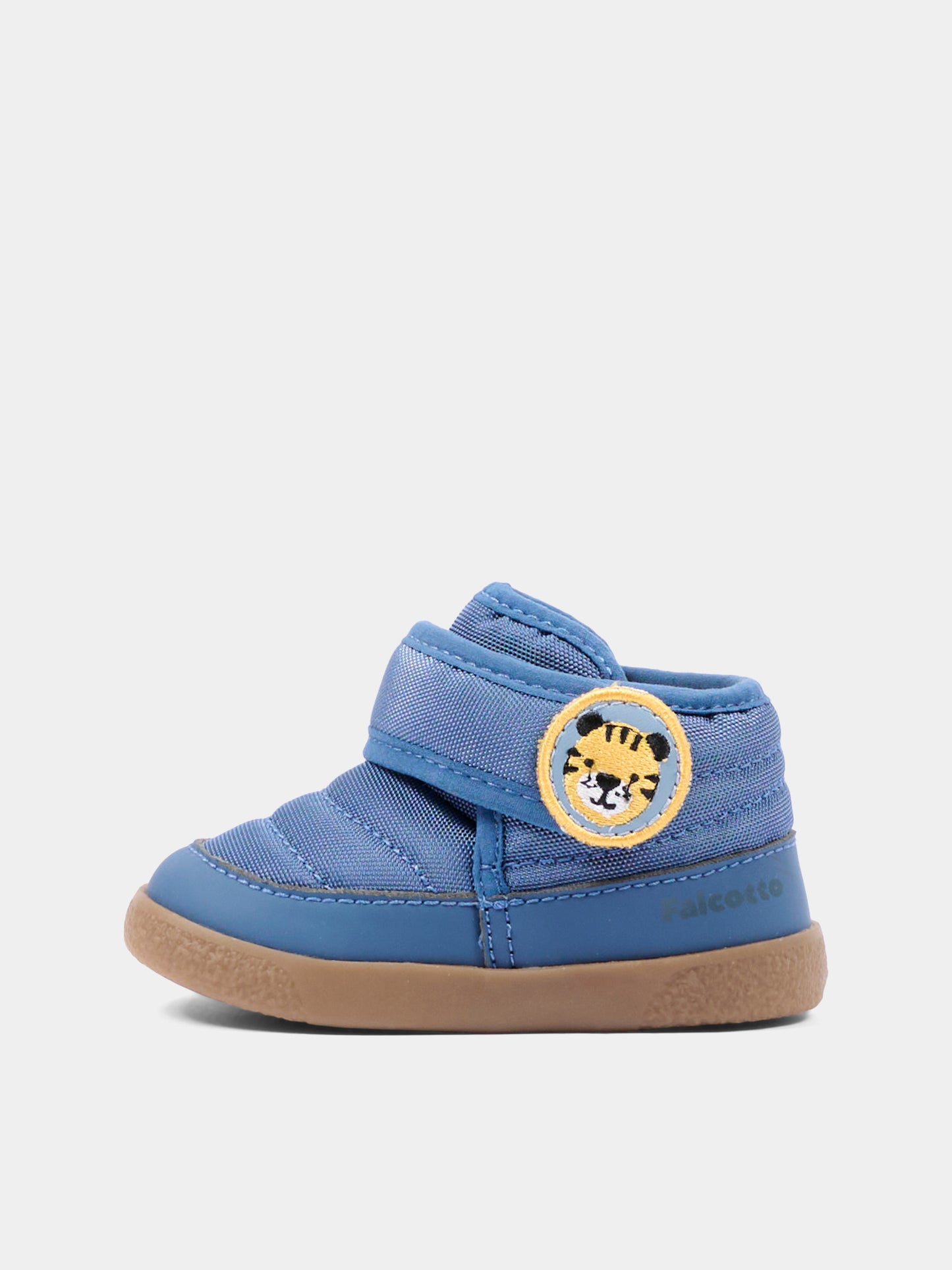 Sneakers blu per neonato con tigre,Falcotto,001 2502496 01 0C25