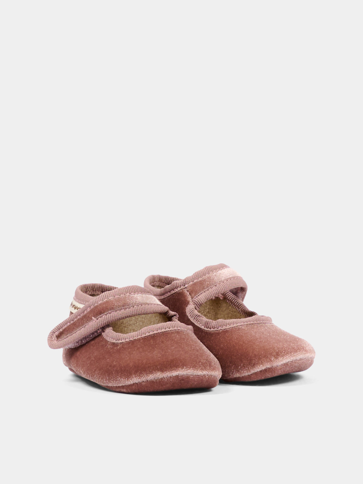 Ballerine rosa per neonata in velluto,Pisamonas,1291 MAQUILLAJE