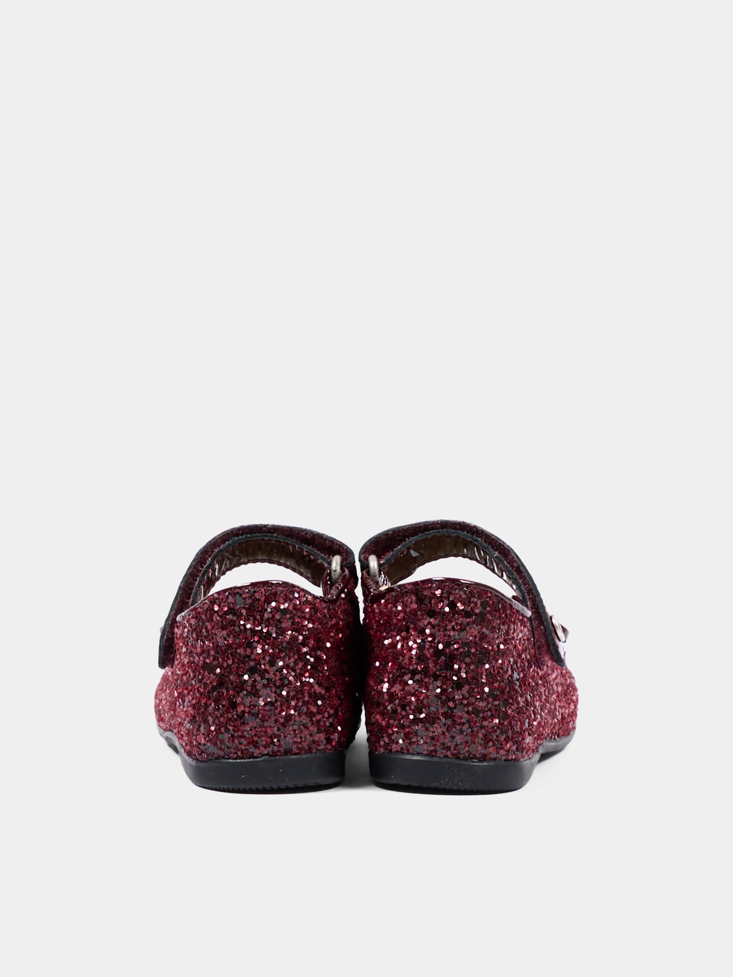 Ballerine bordeaux per neonata con glitter,Naturino,001 2012962 94 0H02