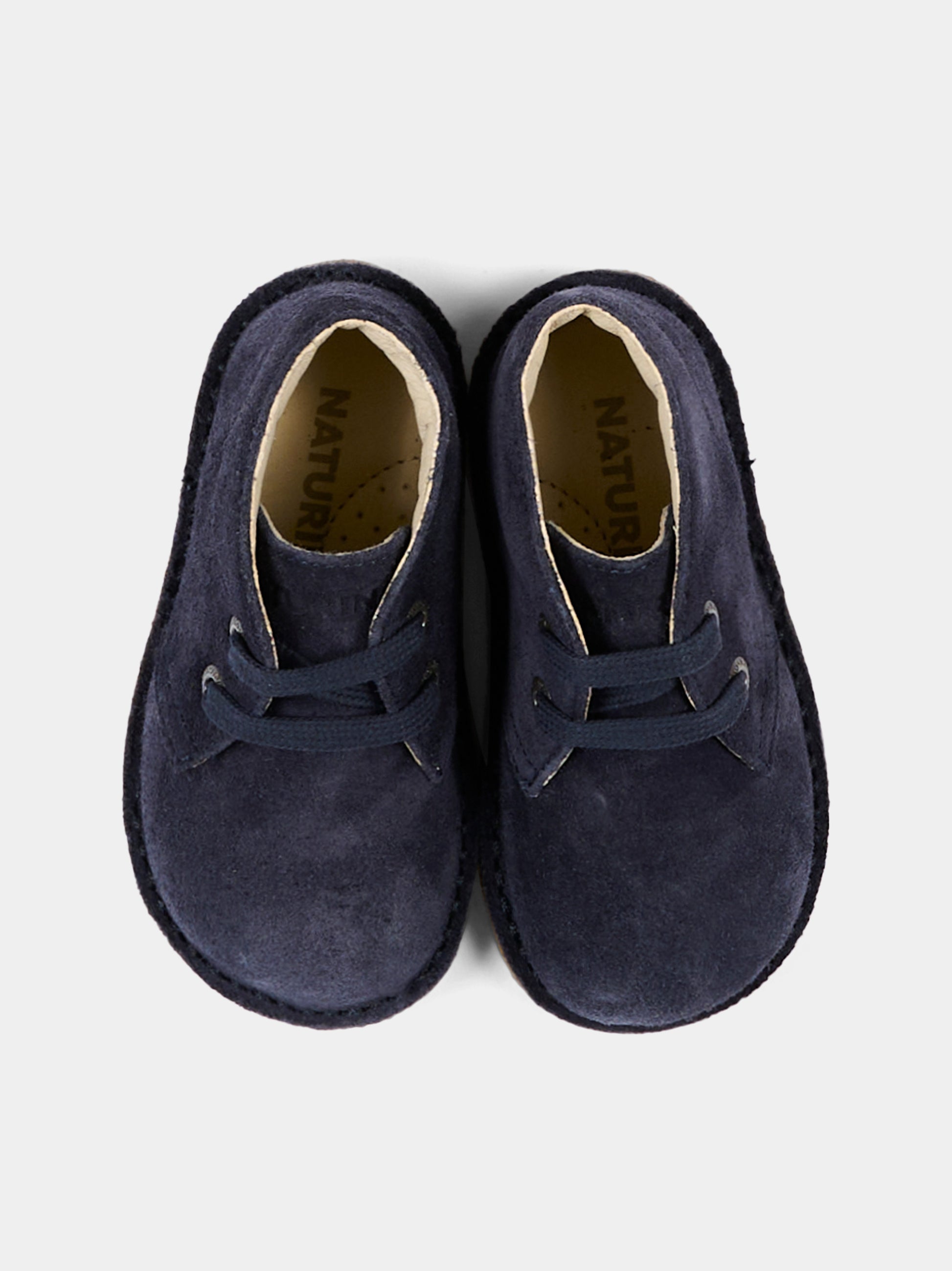 Sneakers blu per neonato in suede,Naturino,001 2014141 01 0C01