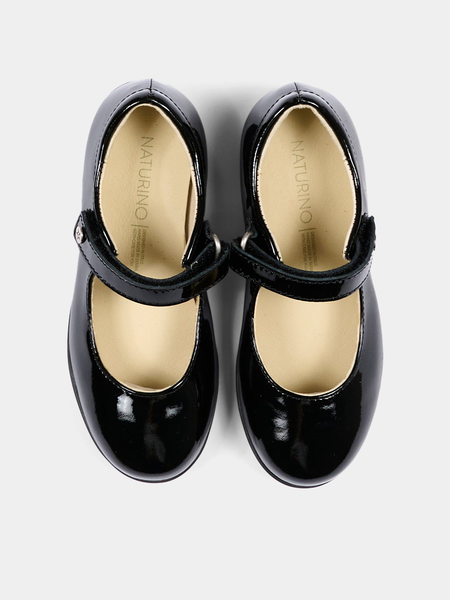 Ballerine nere per bambina lucide,Naturino,001 2014859 04 0A02