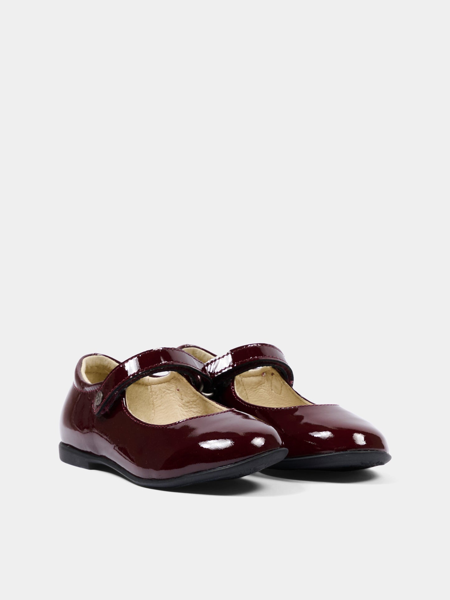 Ballerine bordeaux per bambina lucide,Naturino,001 2014859 04 0H02