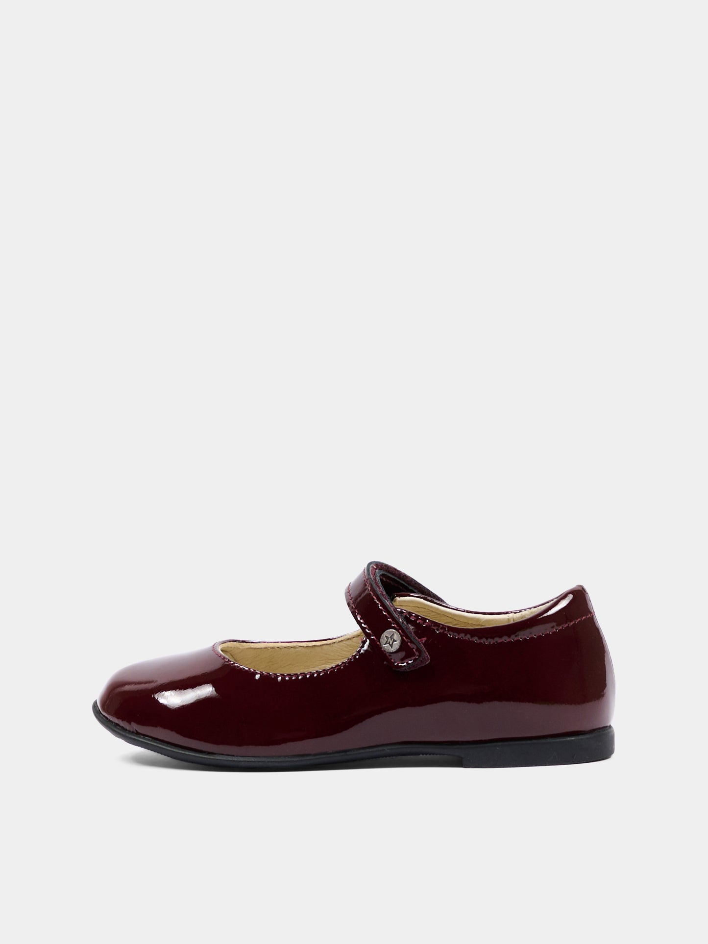 Ballerine bordeaux per bambina lucide,Naturino,001 2014859 04 0H02