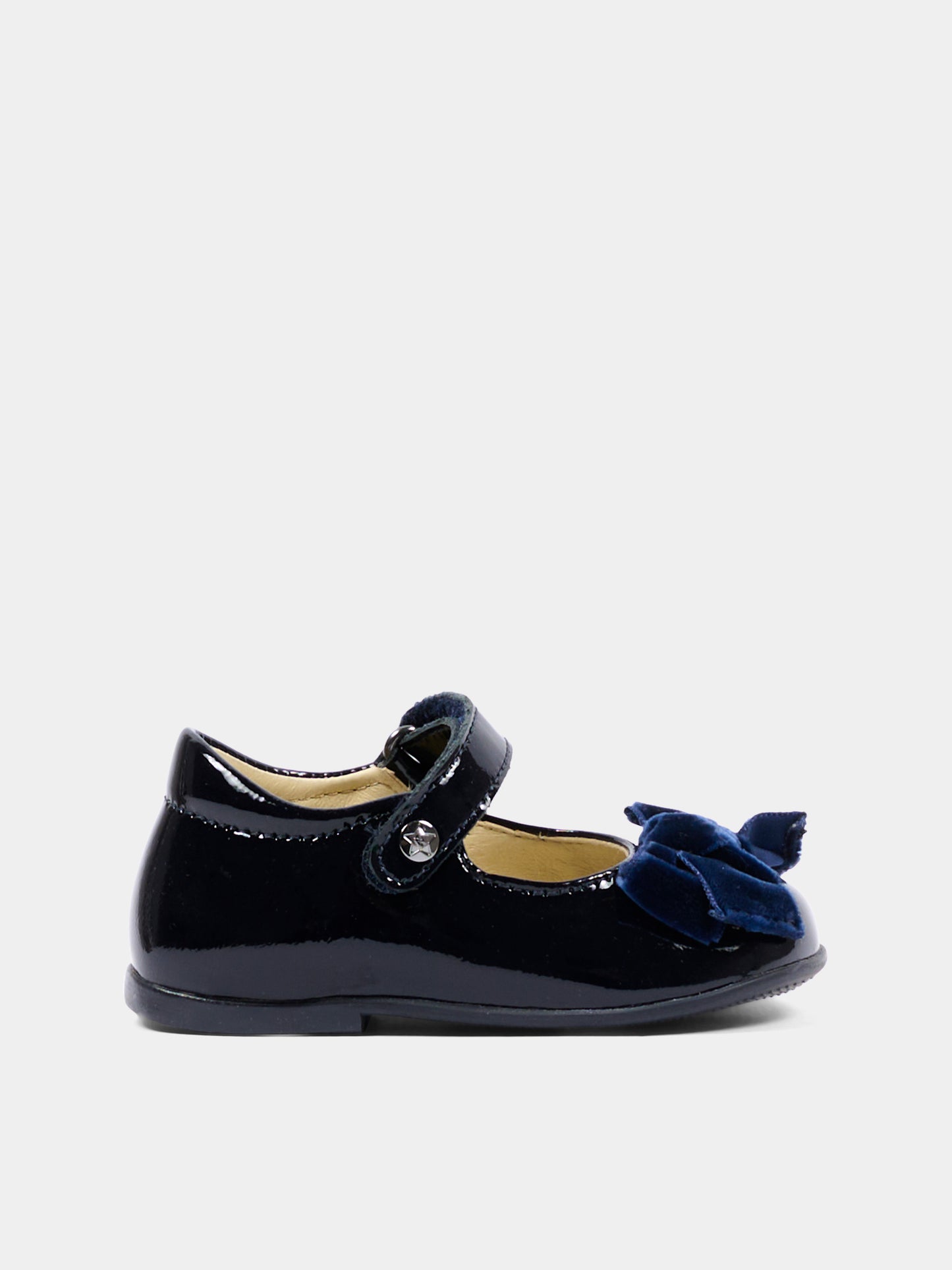Ballerine blu per neonata con fiocco,Naturino,001 2015452 01 0C22