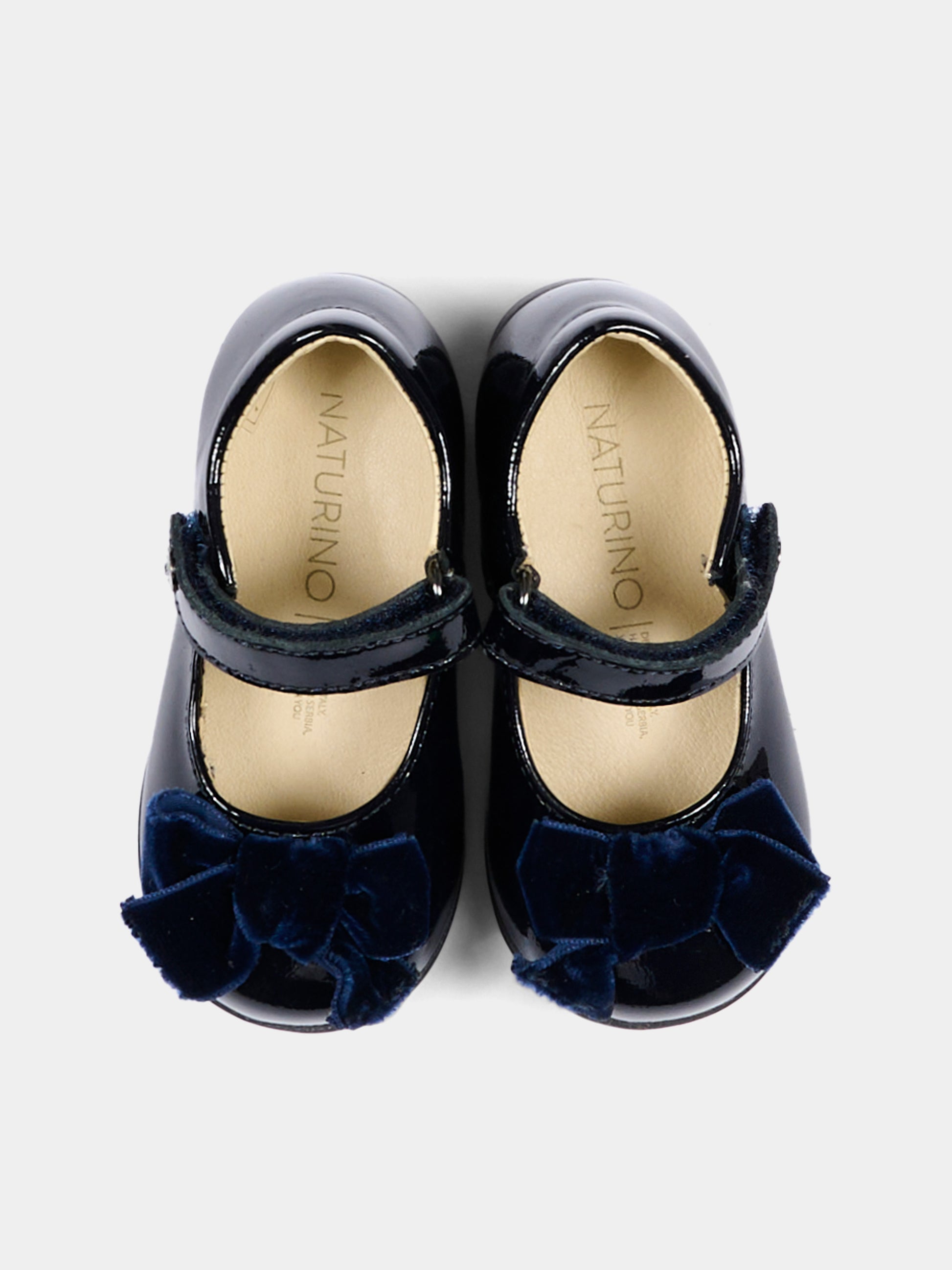 Ballerine blu per neonata con fiocco,Naturino,001 2015452 01 0C22