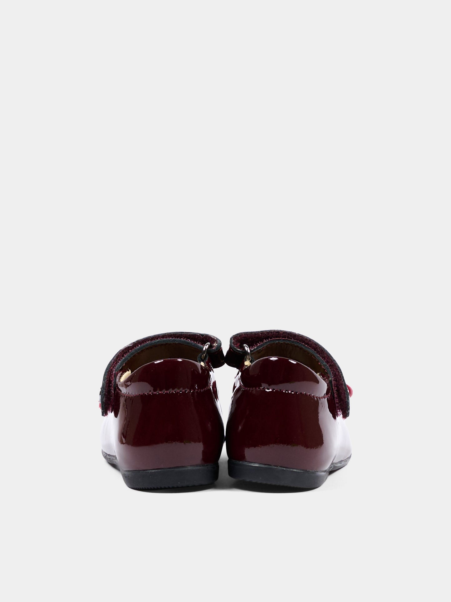 Ballerine bordeaux per neonata con fiocco,Naturino,001 2015452 01 0H08