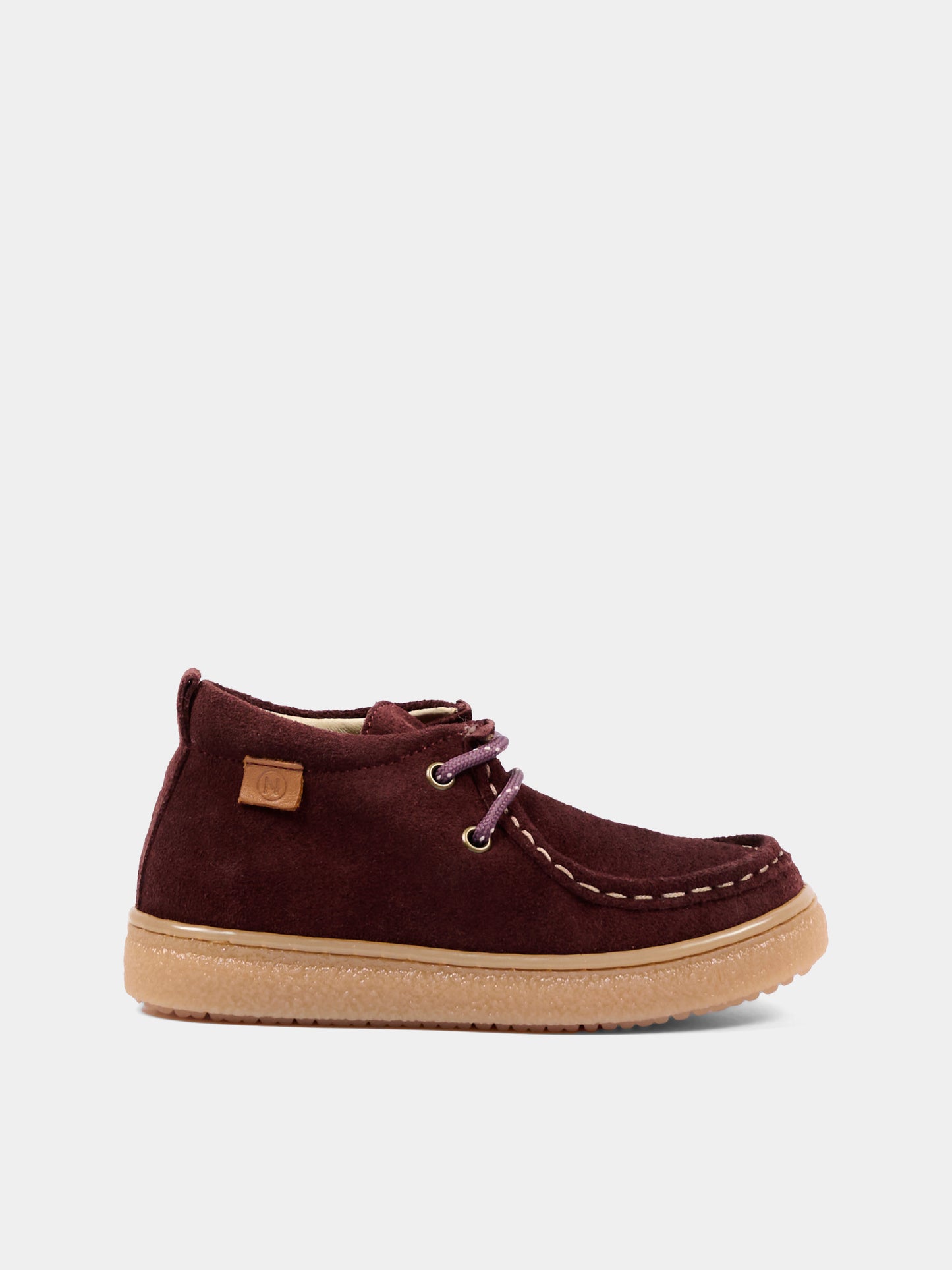 Stivaletti bordeaux per bambino con lacci,Naturino,001 2018103 01 0I01