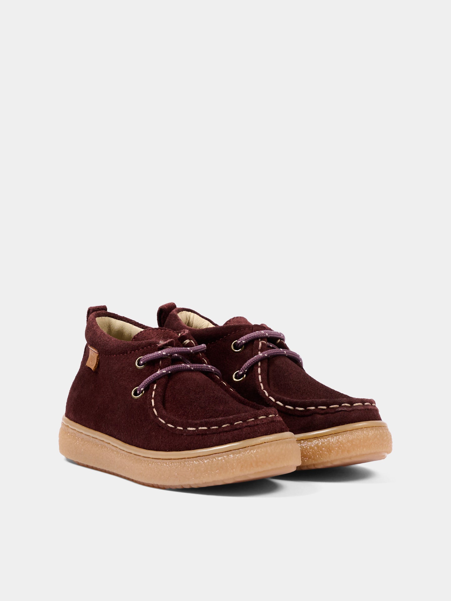 Stivaletti bordeaux per bambino con lacci,Naturino,001 2018103 01 0I01