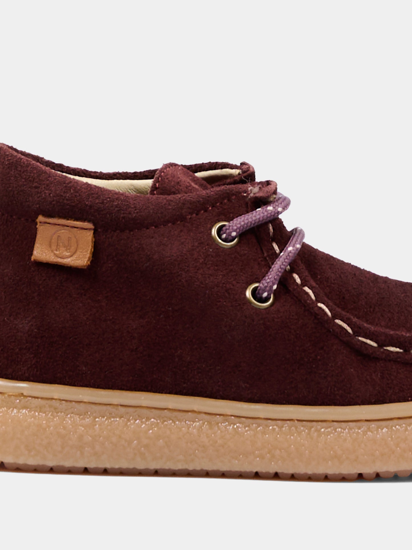 Stivaletti bordeaux per bambino con lacci,Naturino,001 2018103 01 0I01