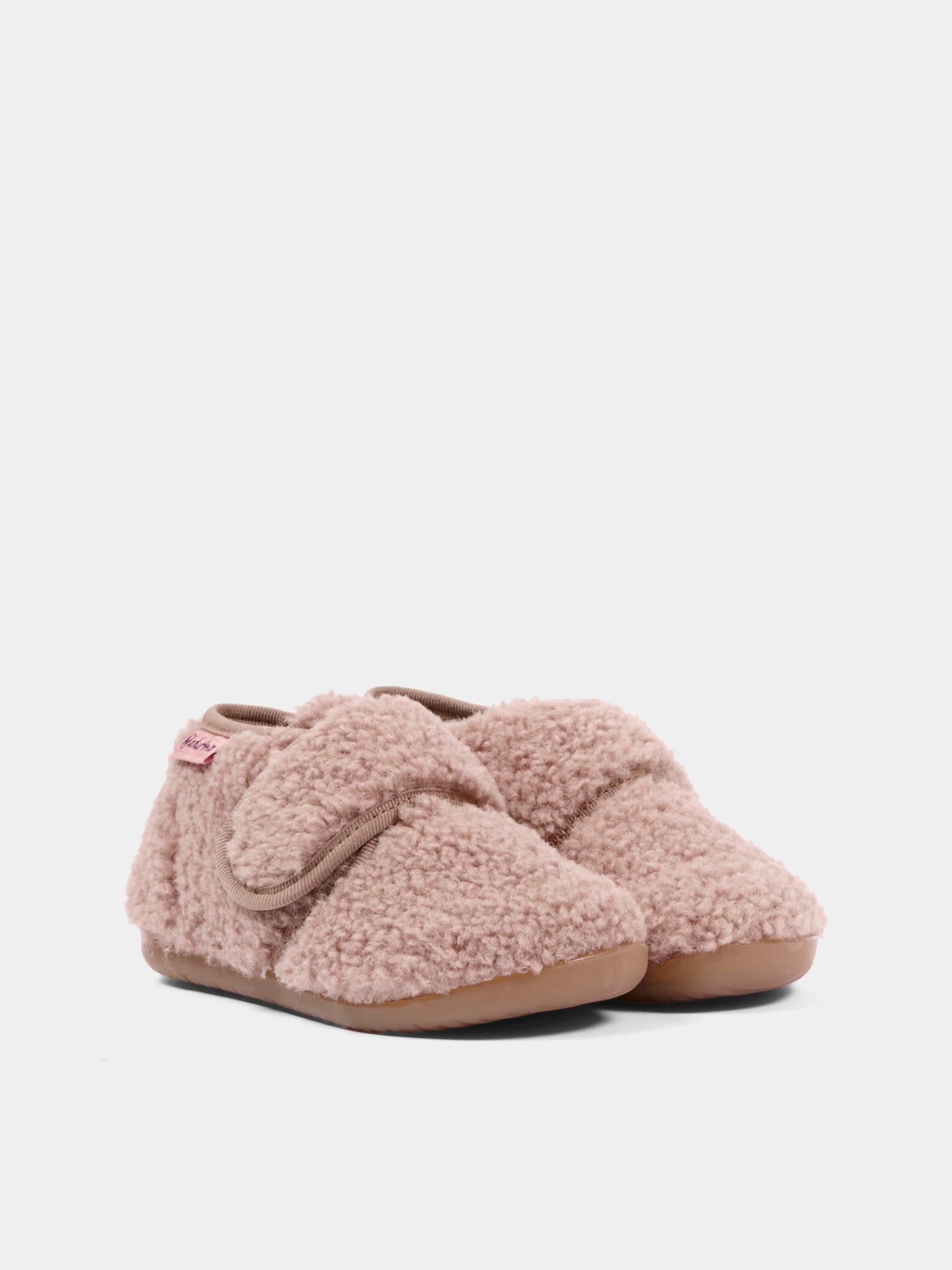 Pantofole rosa per neonata con strappo,Naturino,001 4000673 55 0M01