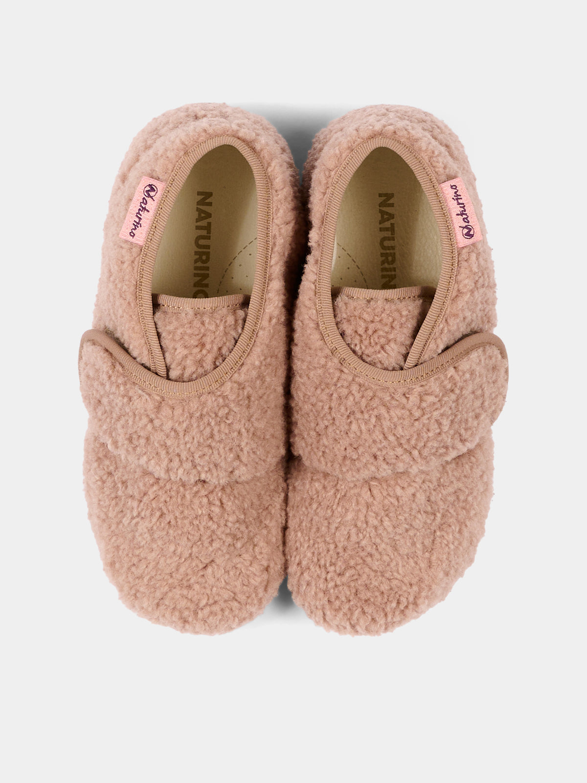 Pantofole rosa per bambina con strappo,Naturino,001 4000673 55 0M01