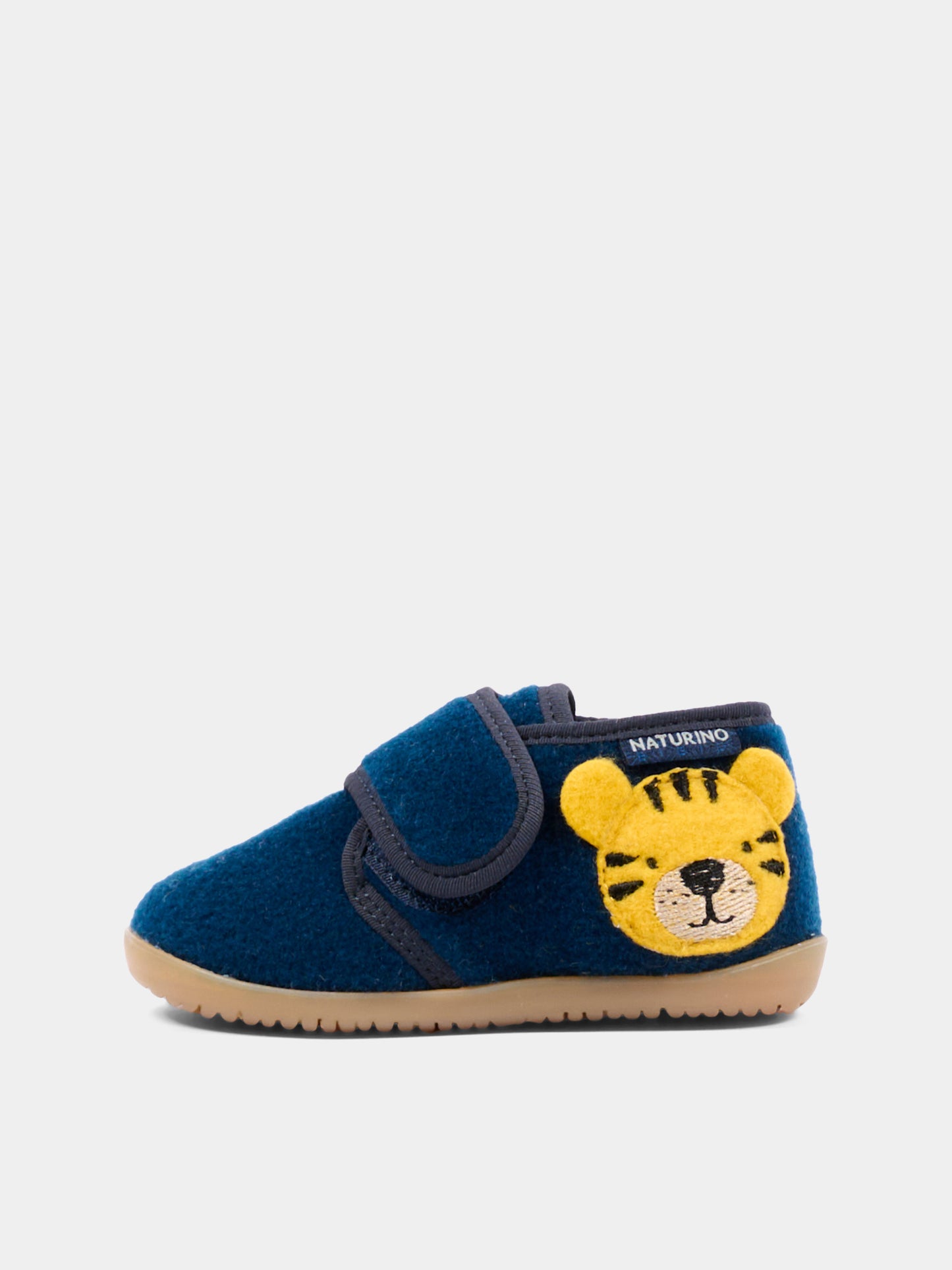 Pantofole blu per neonato con tigre,Naturino,001 4000736 01 0C01