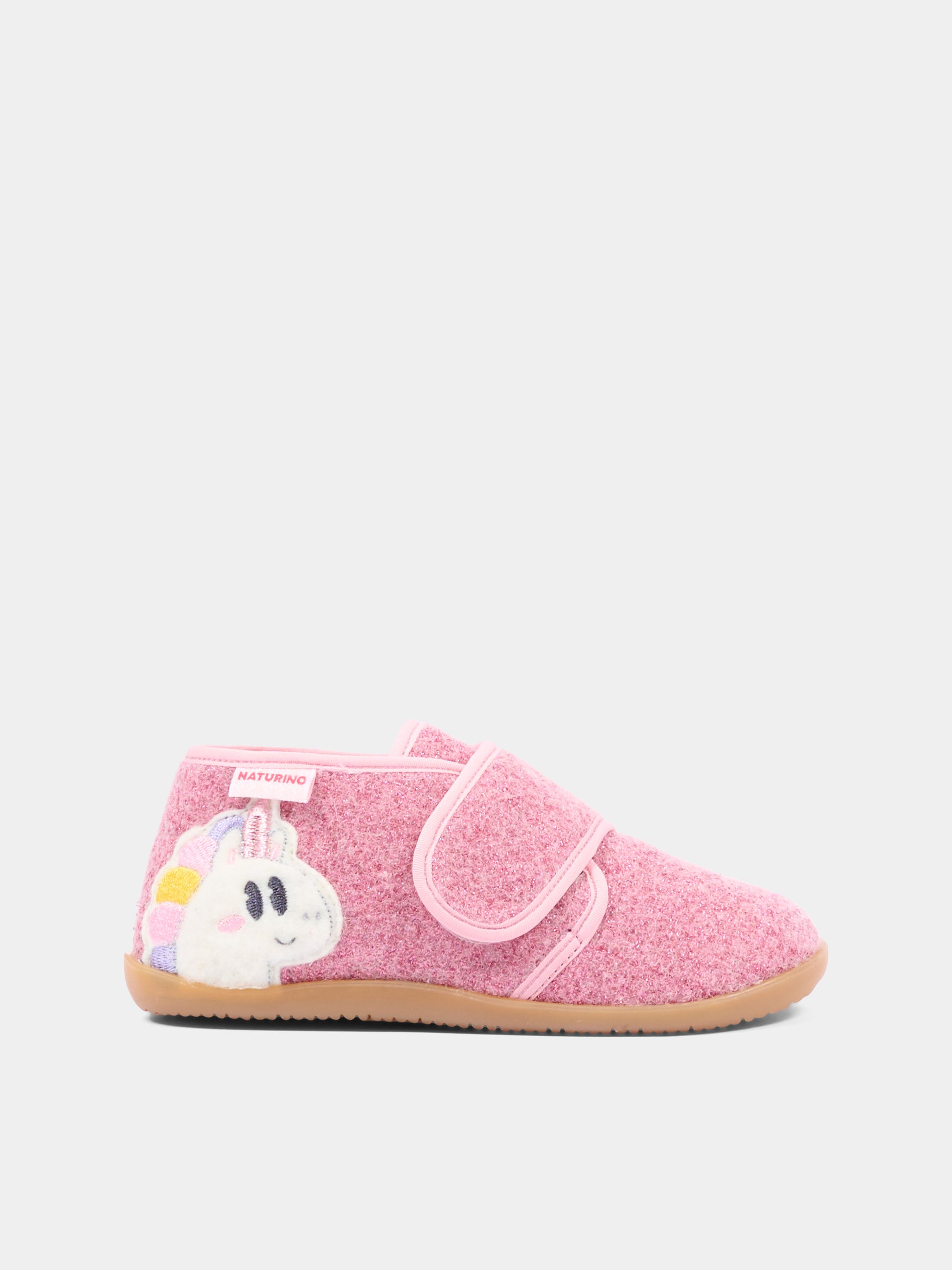 Pantofole rosa per bambina con unicorno,Naturino,001 4000738 01 0M02