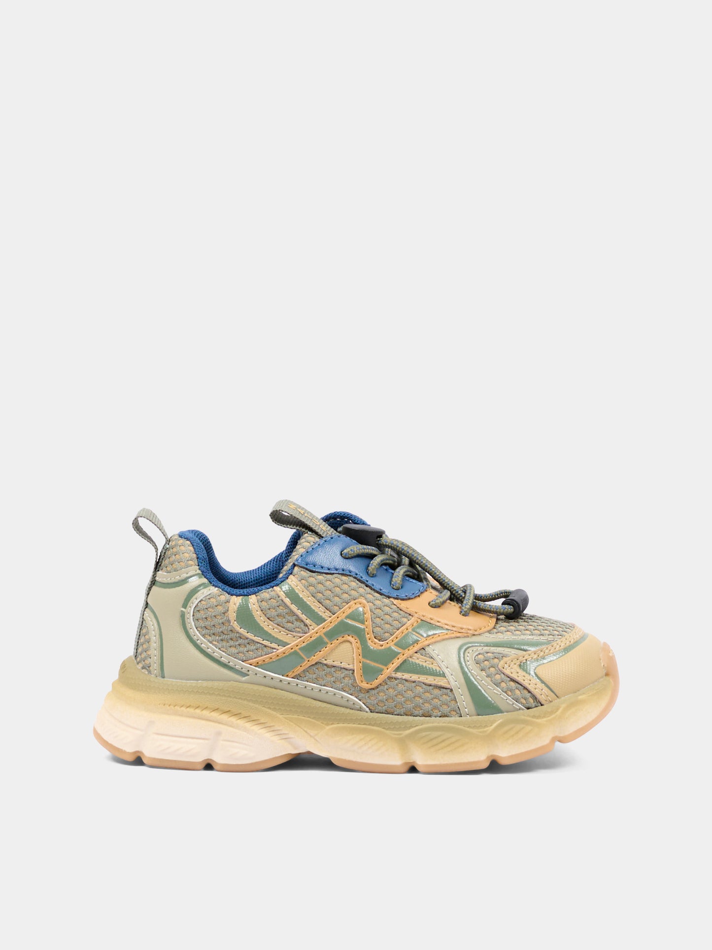 Sneakers verde per bambino,Naturino,001 2019091 01 3D23