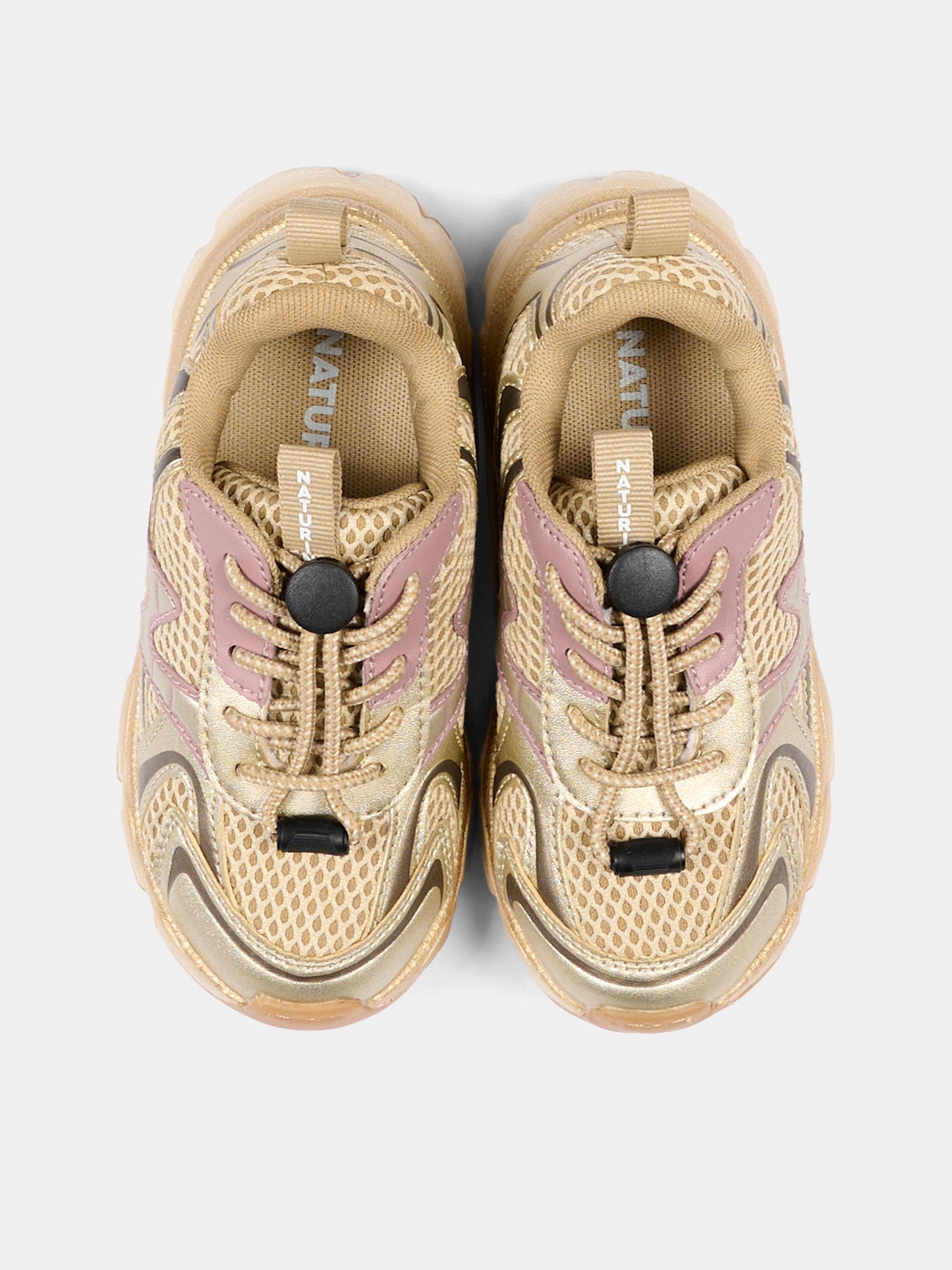 Sneakers beige per bambina,Naturino,001 2019091 09 1Q83