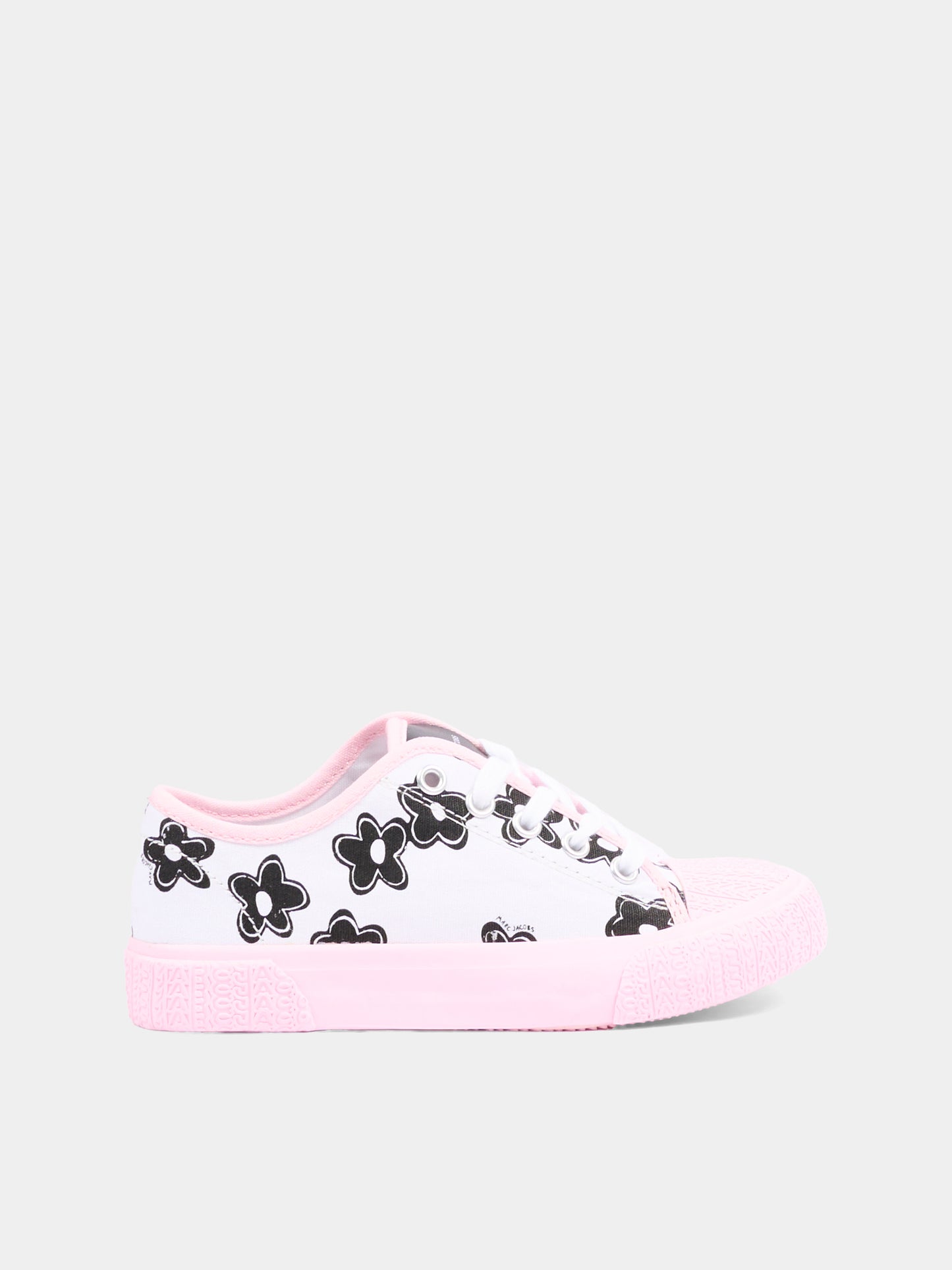 Sneakers rosa per bambina con fiori,Marc Jacobs,W60820 475