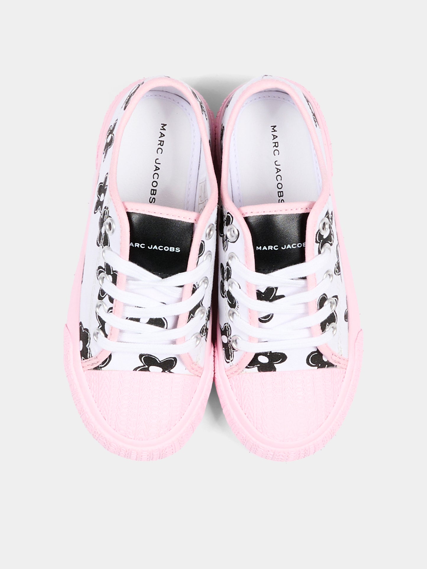 Sneakers rosa per bambina con fiori,Marc Jacobs,W60820 475