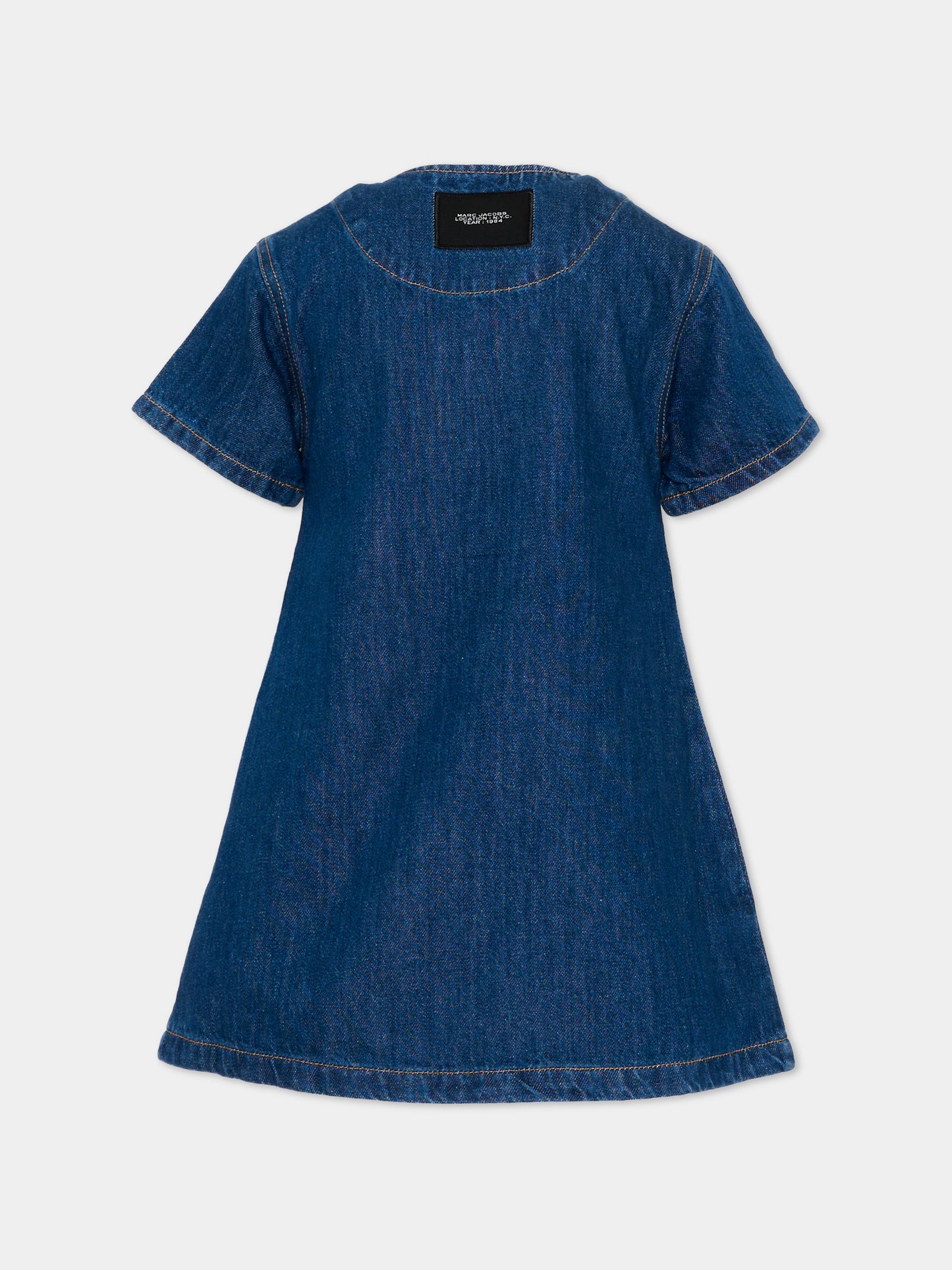 Vestito denim per bambina con fiori,Marc Jacobs,W60720 Z10