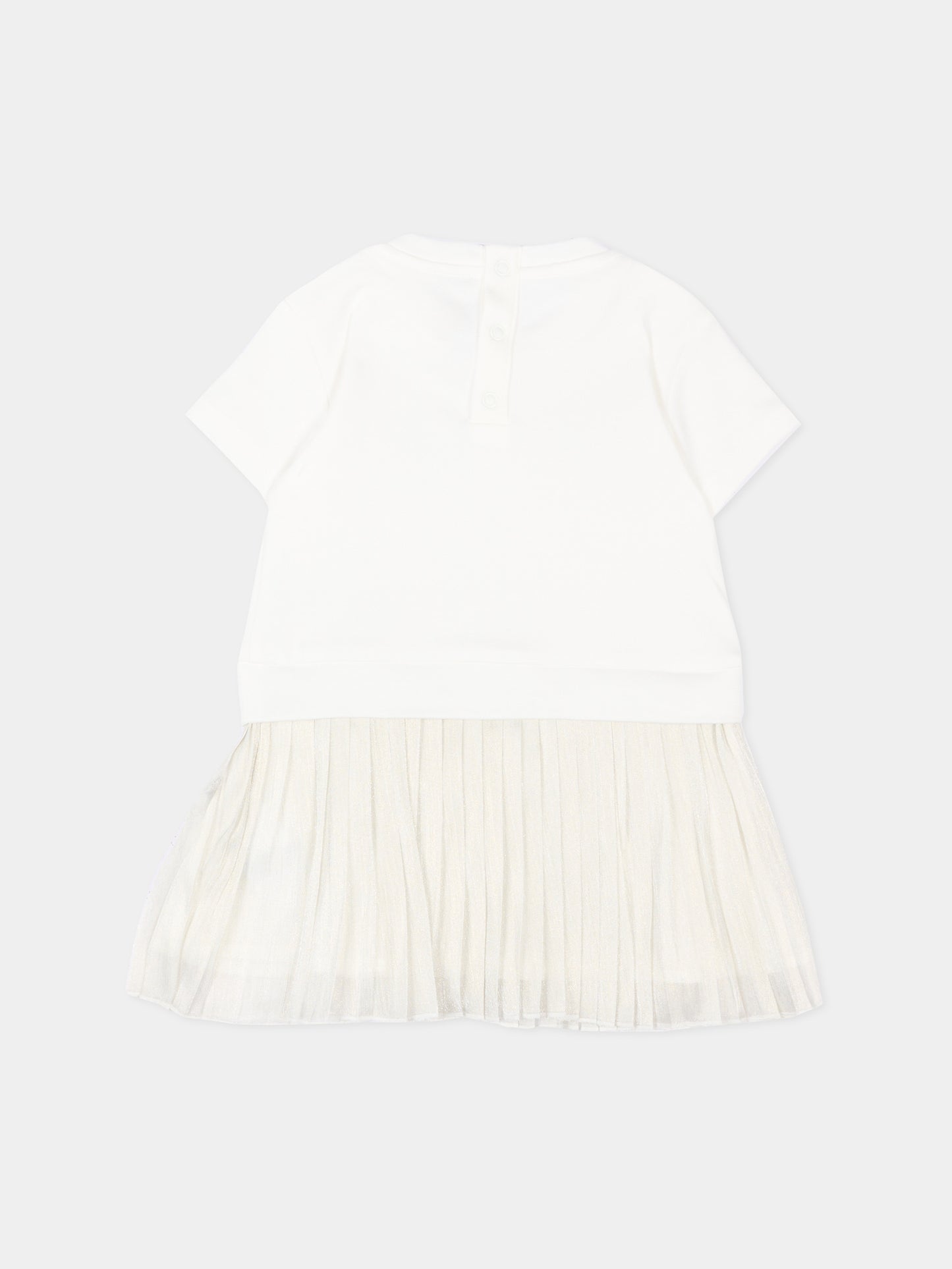 Abito bianco per neonata,Michael Kors,R30553 Z99