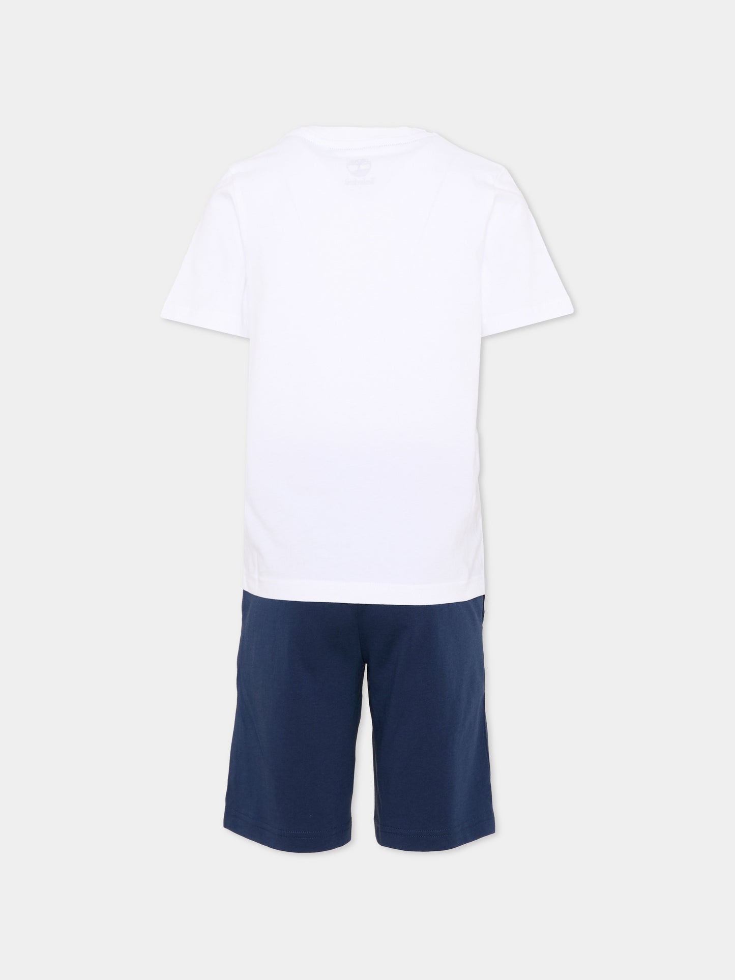 Completo sportivo bianco per bambino con logo,Timberland,T60849 805