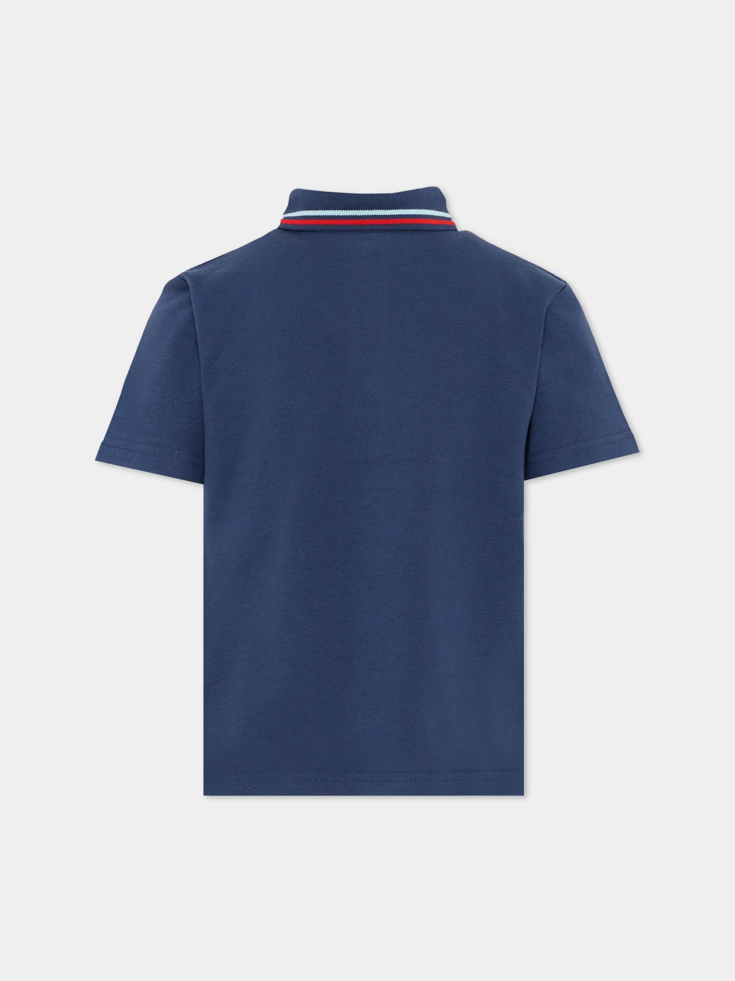 Polo blu per bambino con logo,Timberland,T60847 805