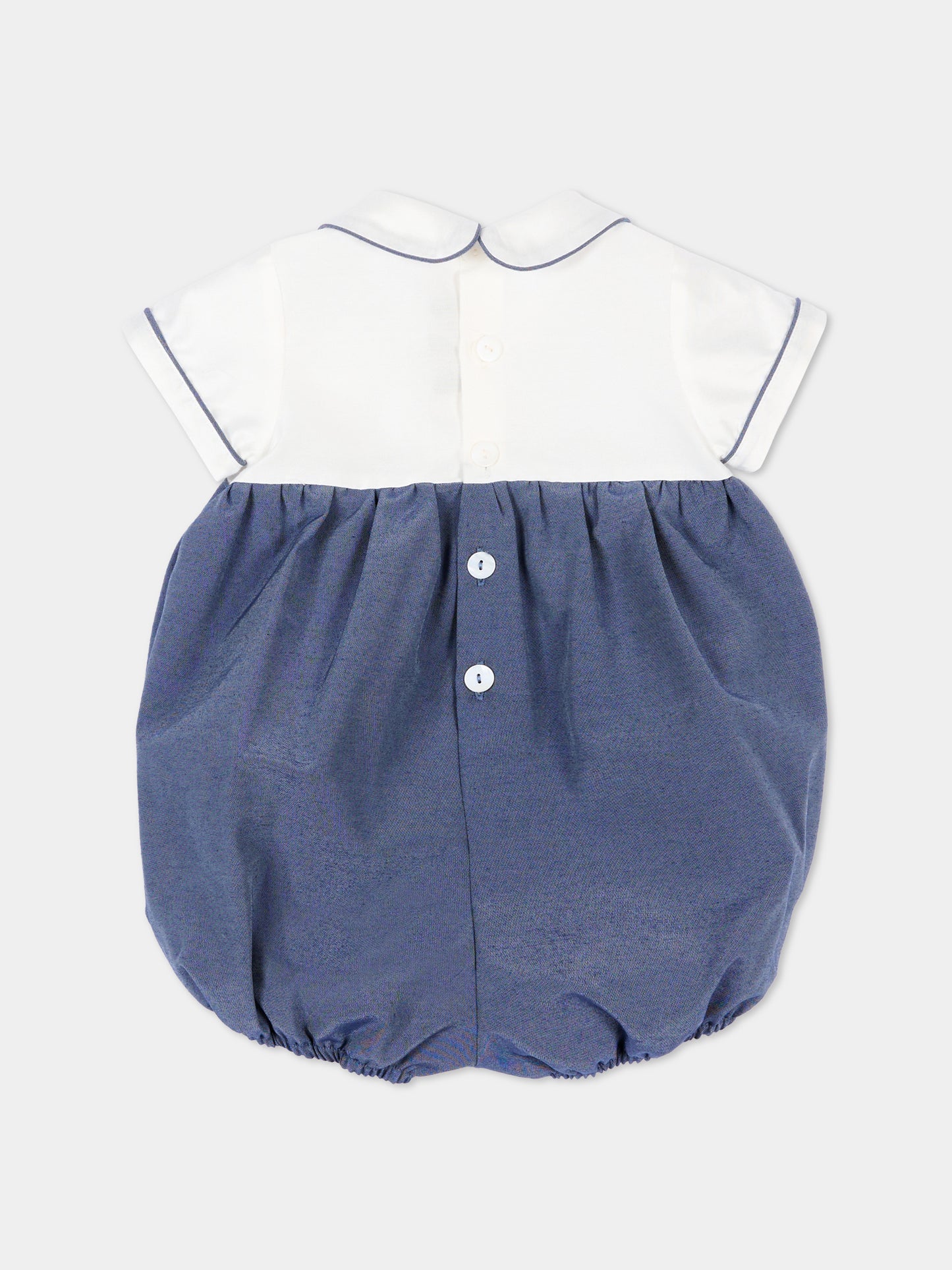Pagliaccetto blu per neonato bicolore,Little Bear,3213 BCO/BLU