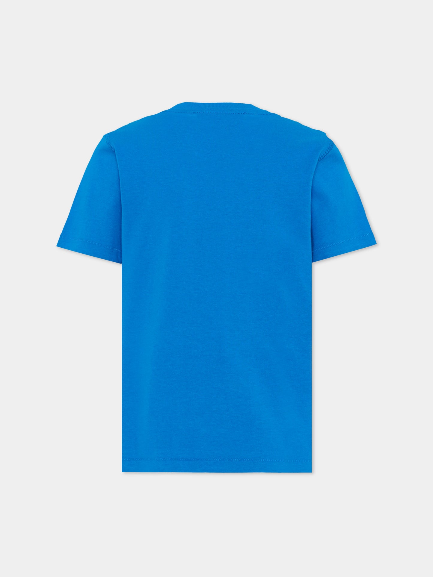 T-Shirt azzurra con logo per bambini,Diesel,J02865 KYA1M K804