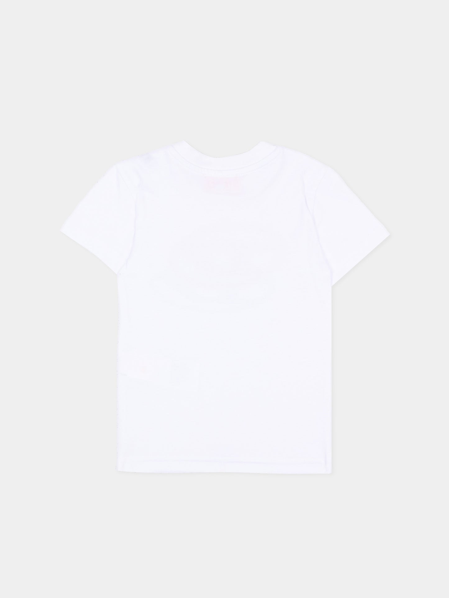 T-Shirt bianca per neonati con logo,Diesel,K00765 0GRAI K100